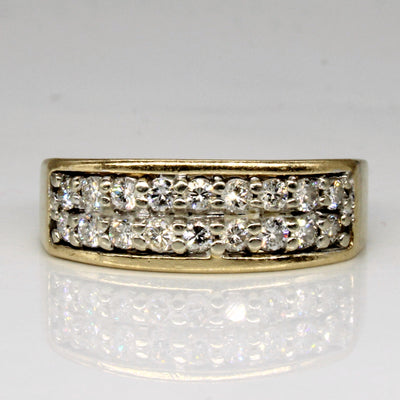 Diamond Flush Set Ring | 0.45ctw | SZ 6 |