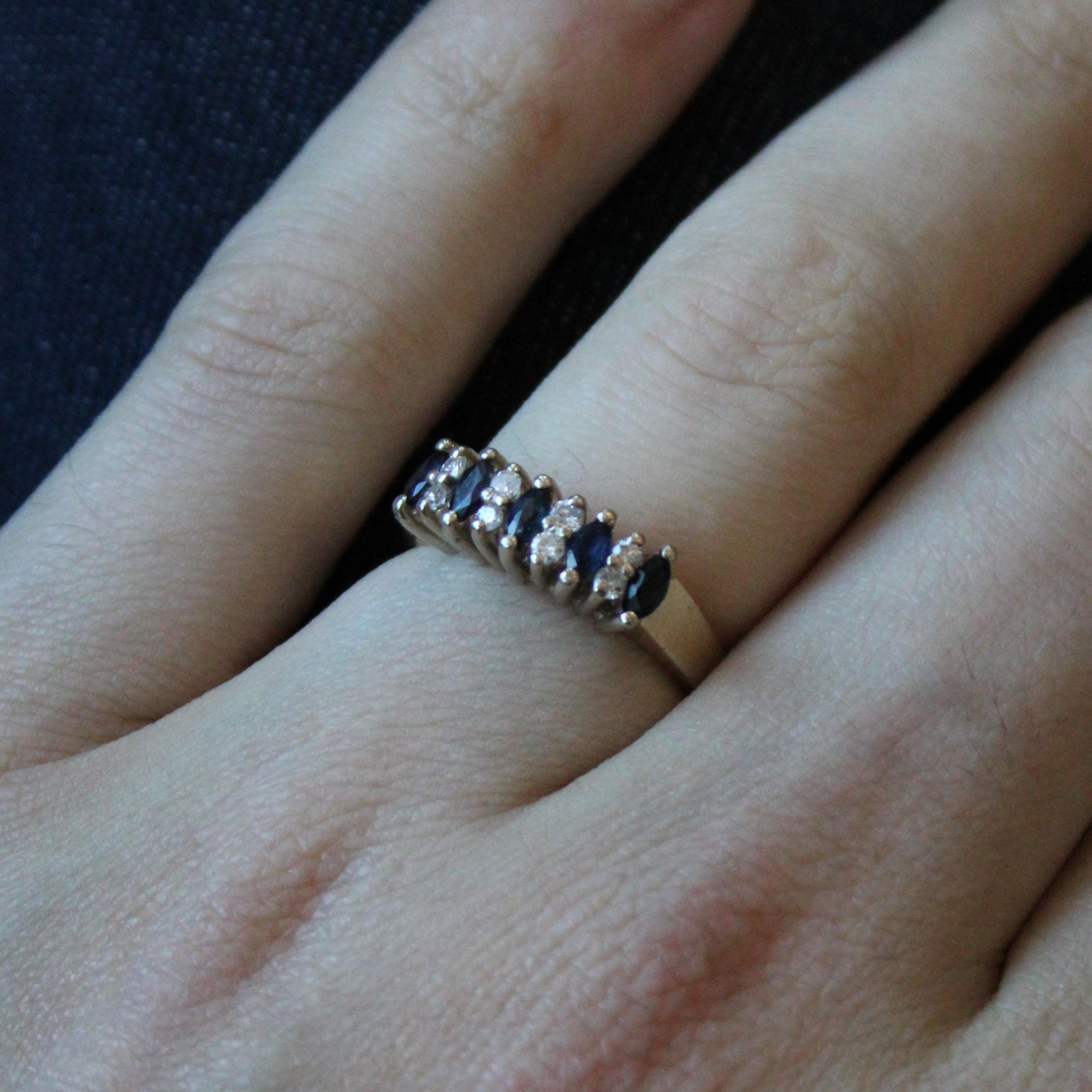 Sapphire & Diamond Ring | 0.42ctw, 0.12ctw | SZ 7.25 |
