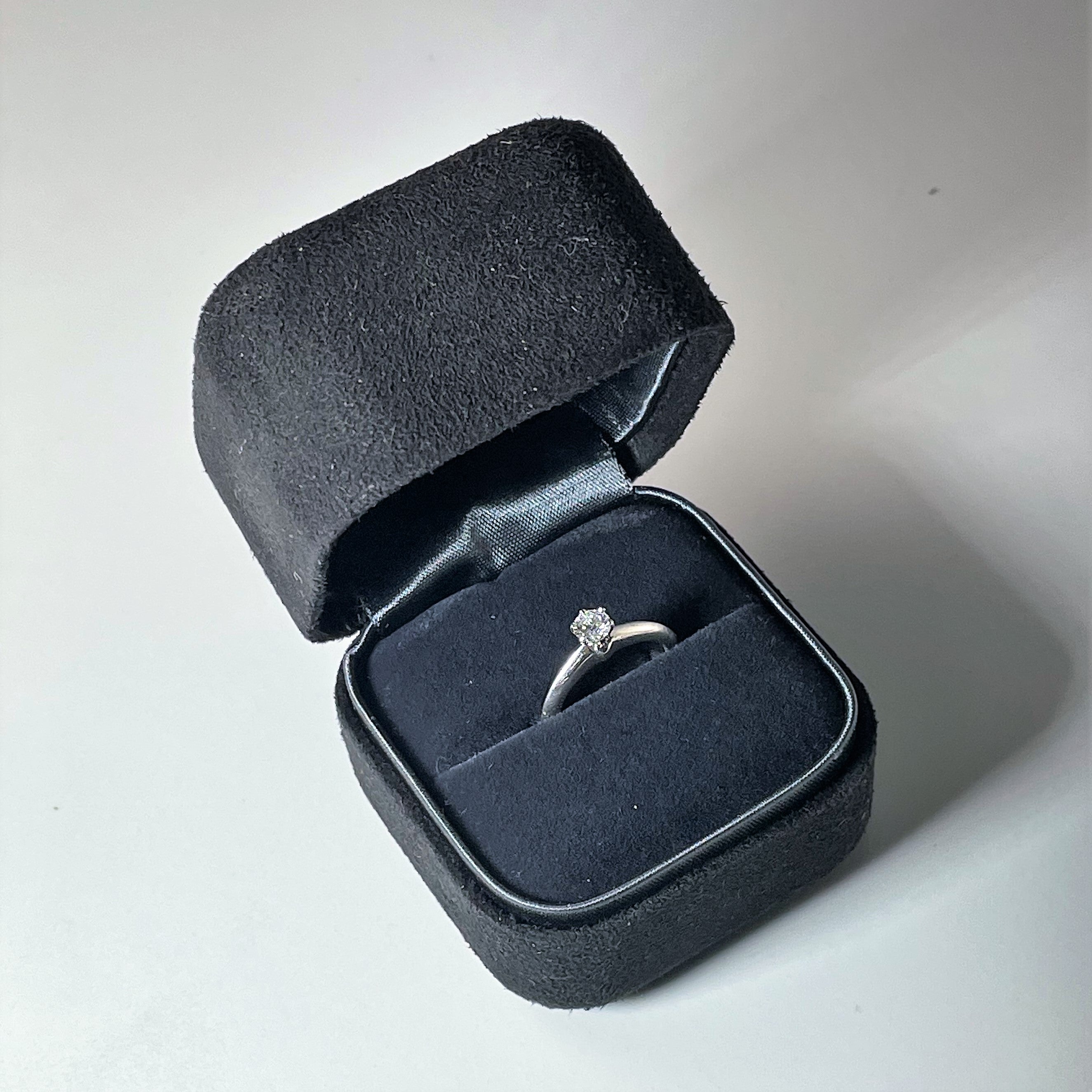 Tiffany & Co.' Solitaire Diamond Platinum Ring | 0.24ct | SZ 3.5