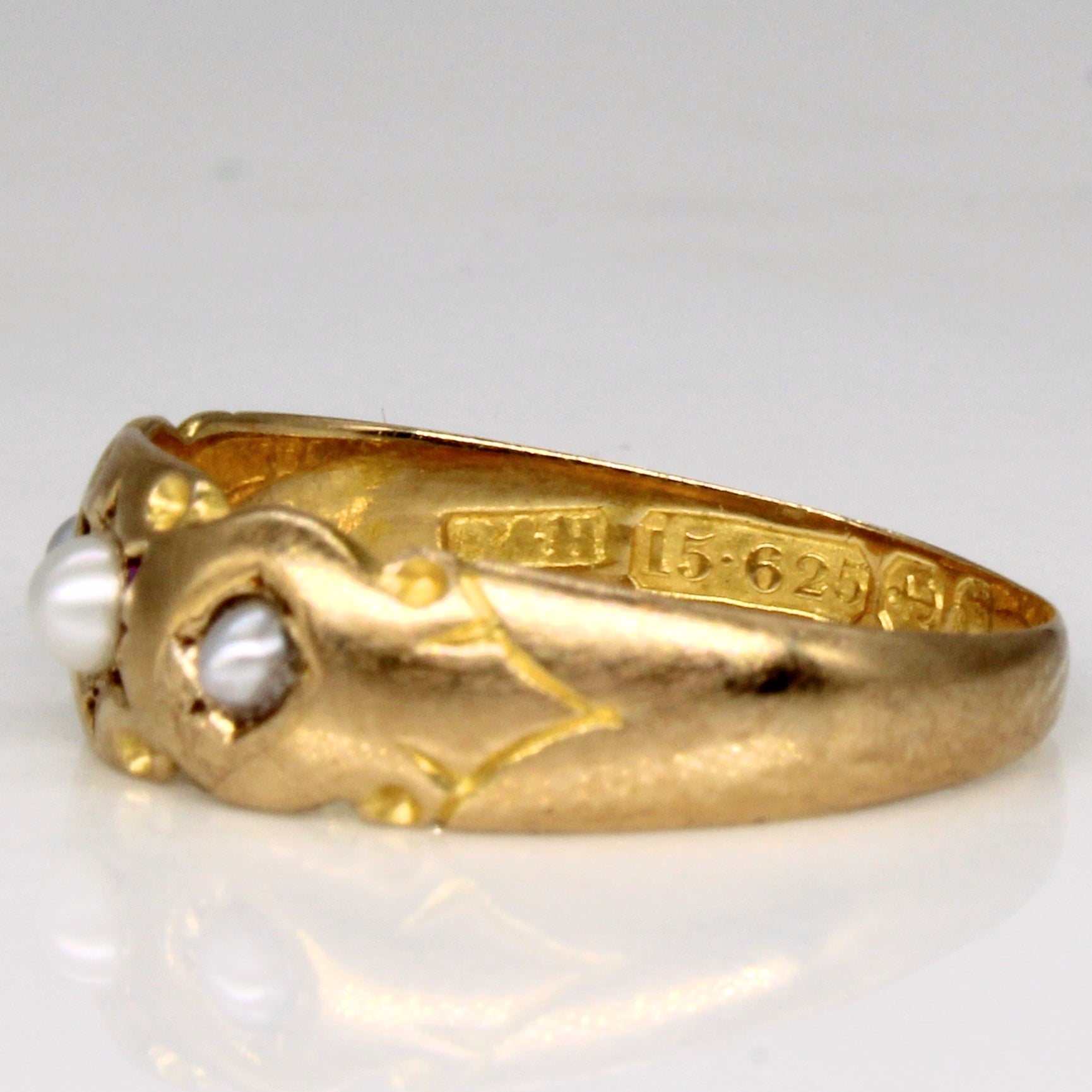 Victorian Seed Pearl Antique Ring | SZ 6.25 |