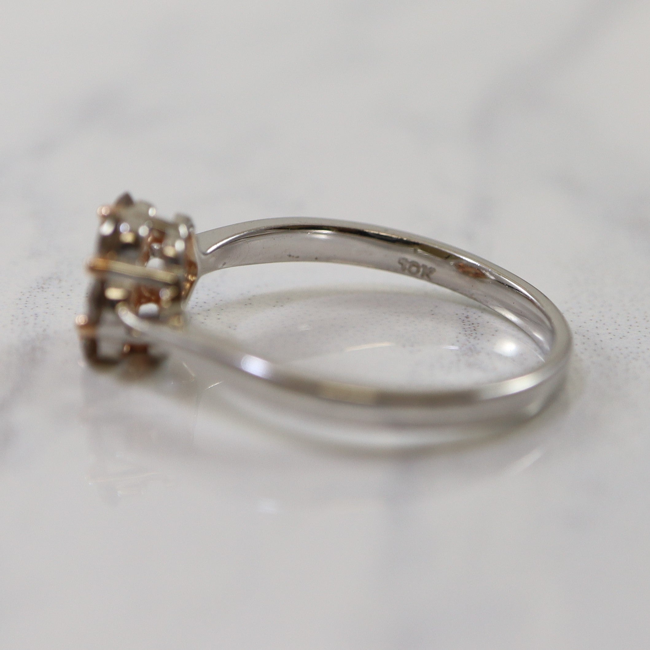 Champagne Cluster Diamond Ring | 0.40ctw | SZ 7 |