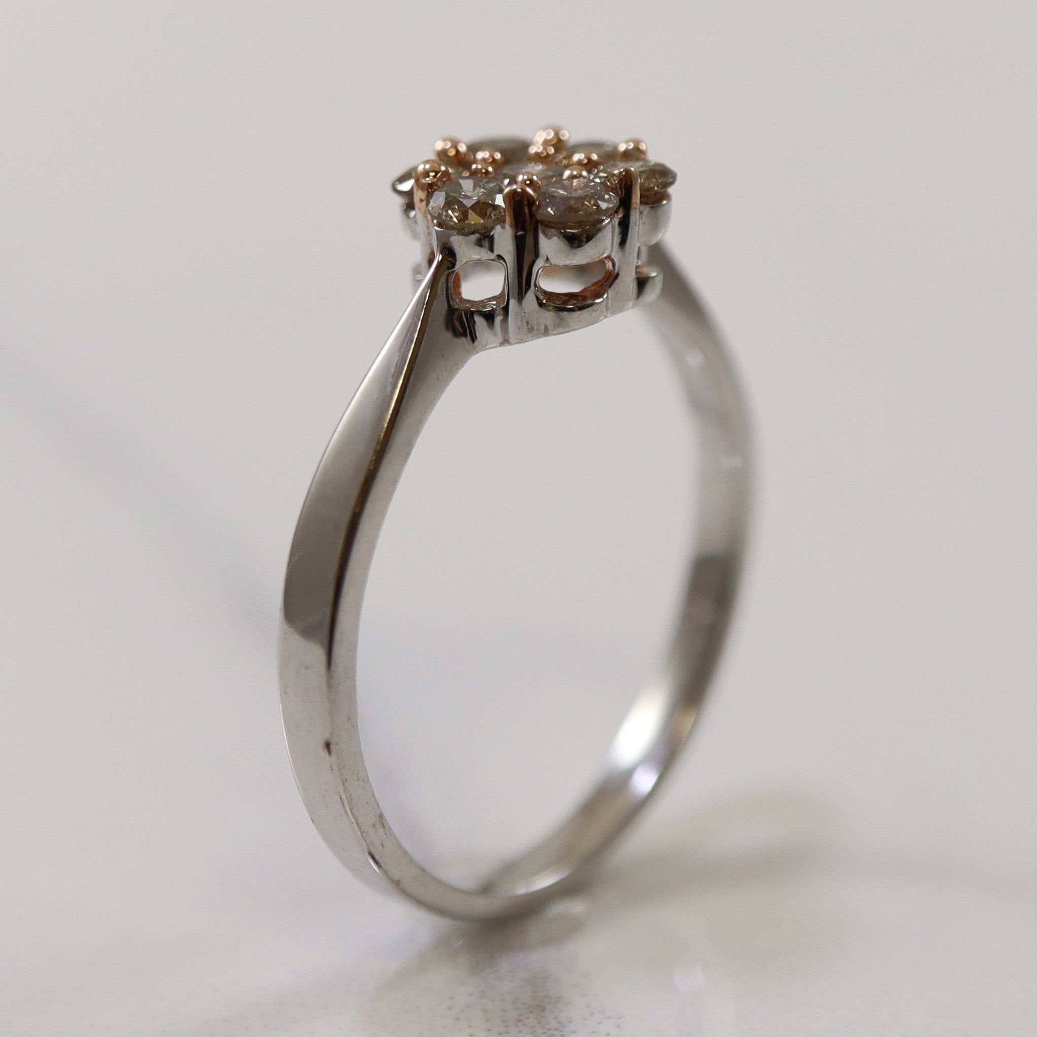 Champagne Cluster Diamond Ring | 0.40ctw | SZ 7 |