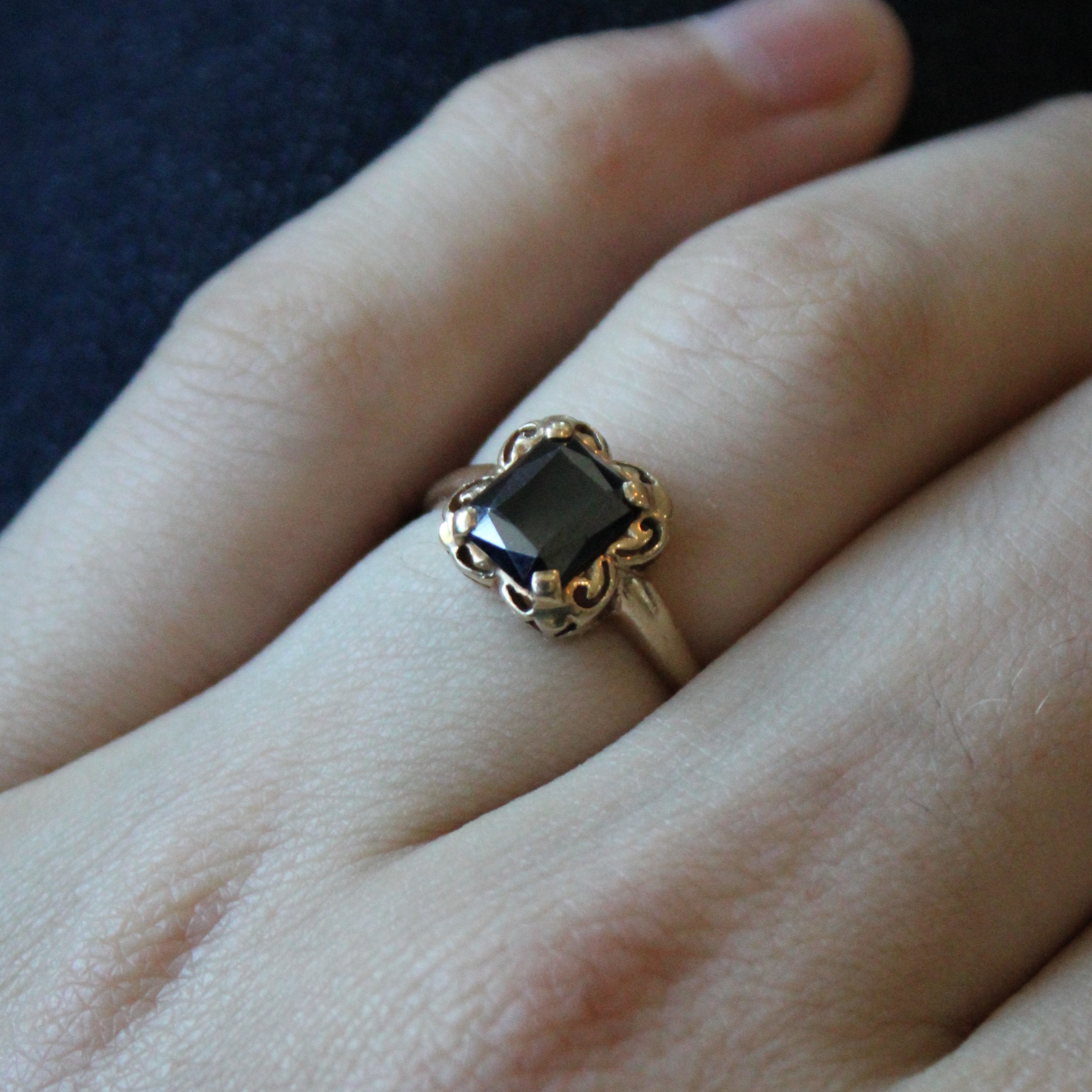 Retro Hematite Ring | 1.35ct | SZ 7.25 |