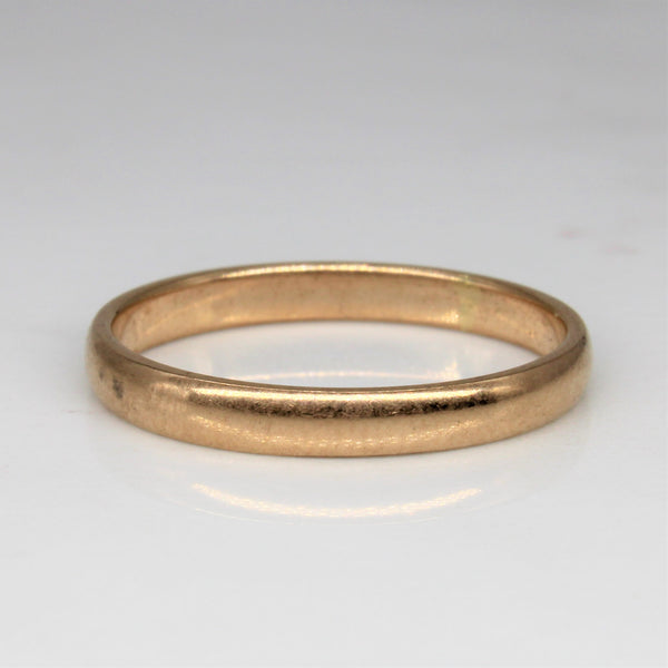 1860s Yellow Gold Band | SZ 7.25 |