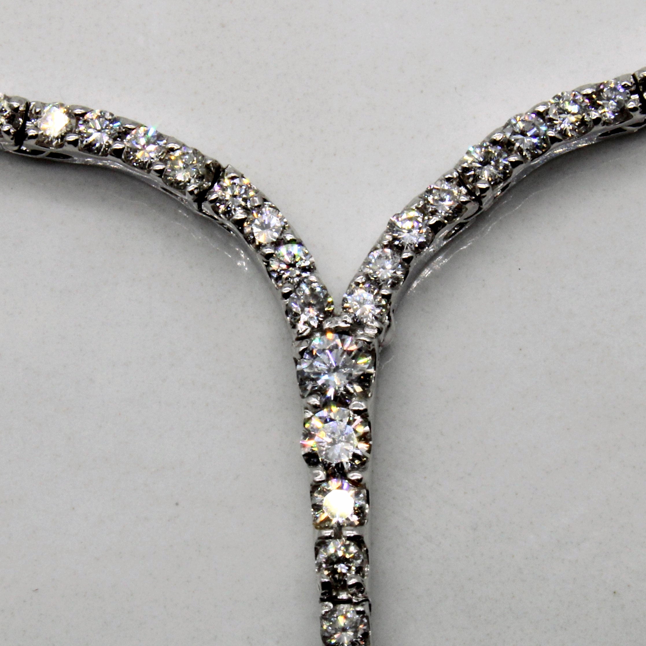 Diamond Drop Necklace | 2.15ctw | 16" |