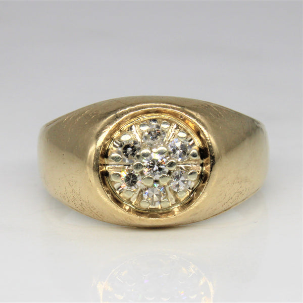Diamond Cluster Ring | 0.25ctw | SZ 10.25 |
