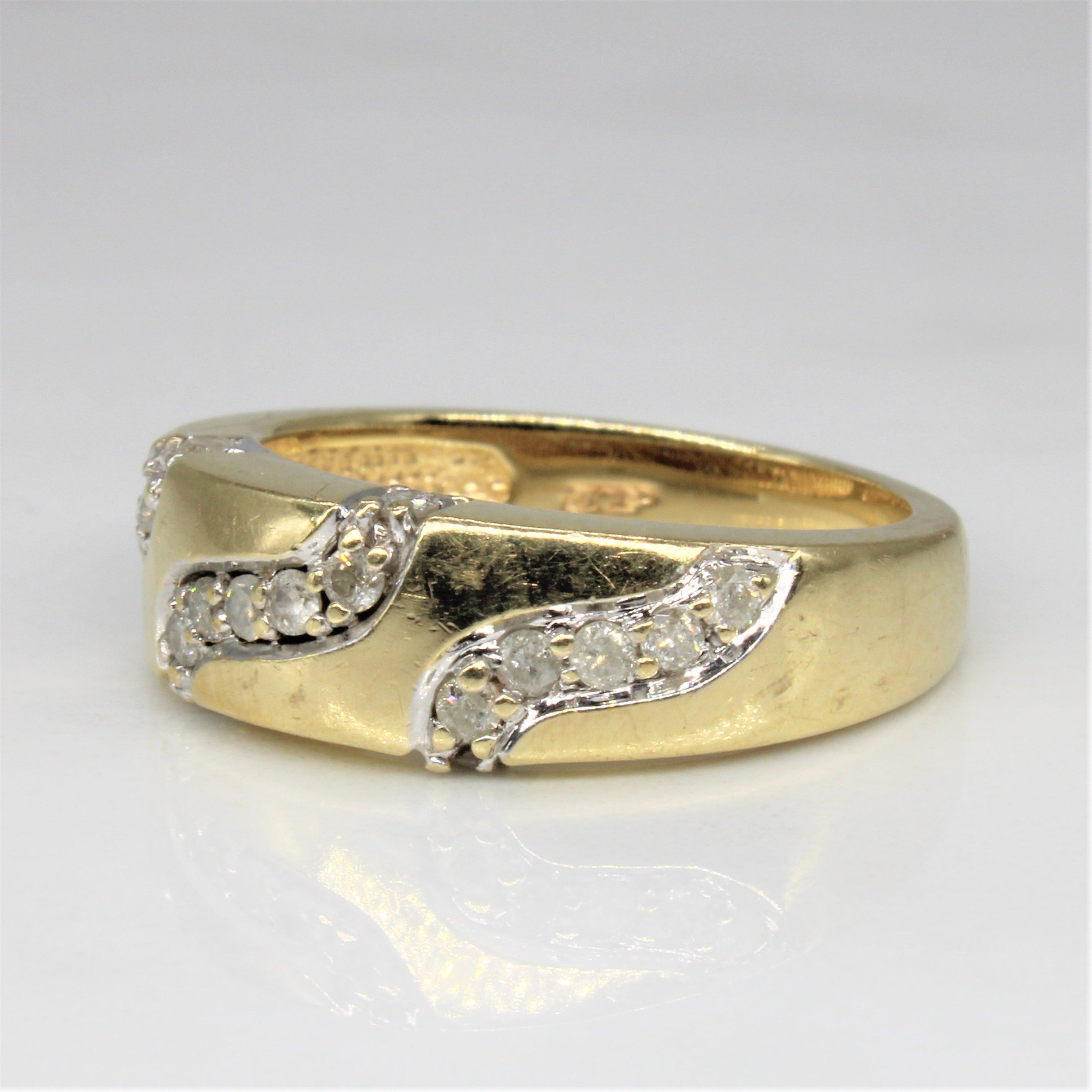 Diamond Wave Band | 0.23ctw | SZ 7 |