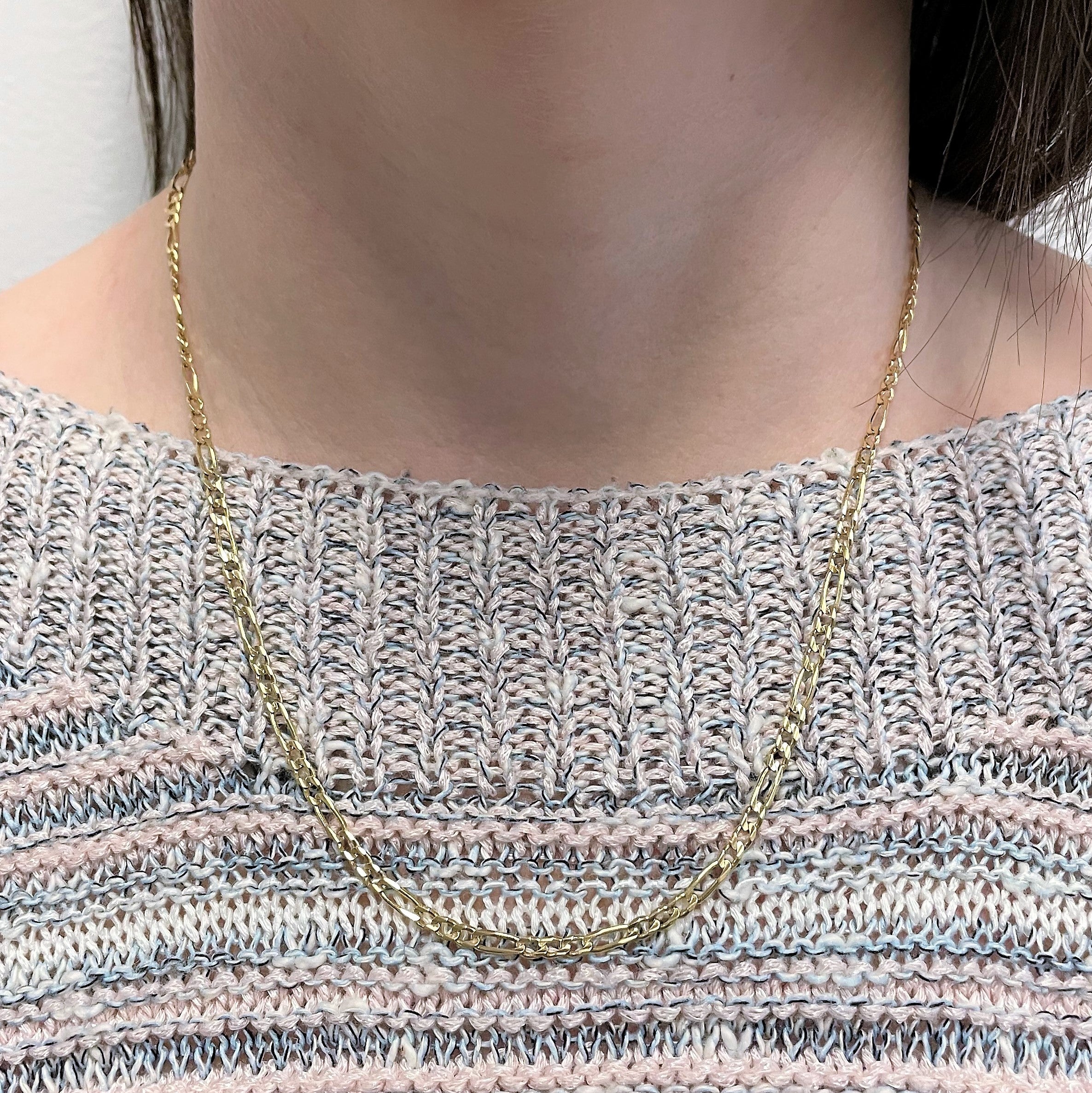 14k Yellow Gold Figaro Chain | 18" |