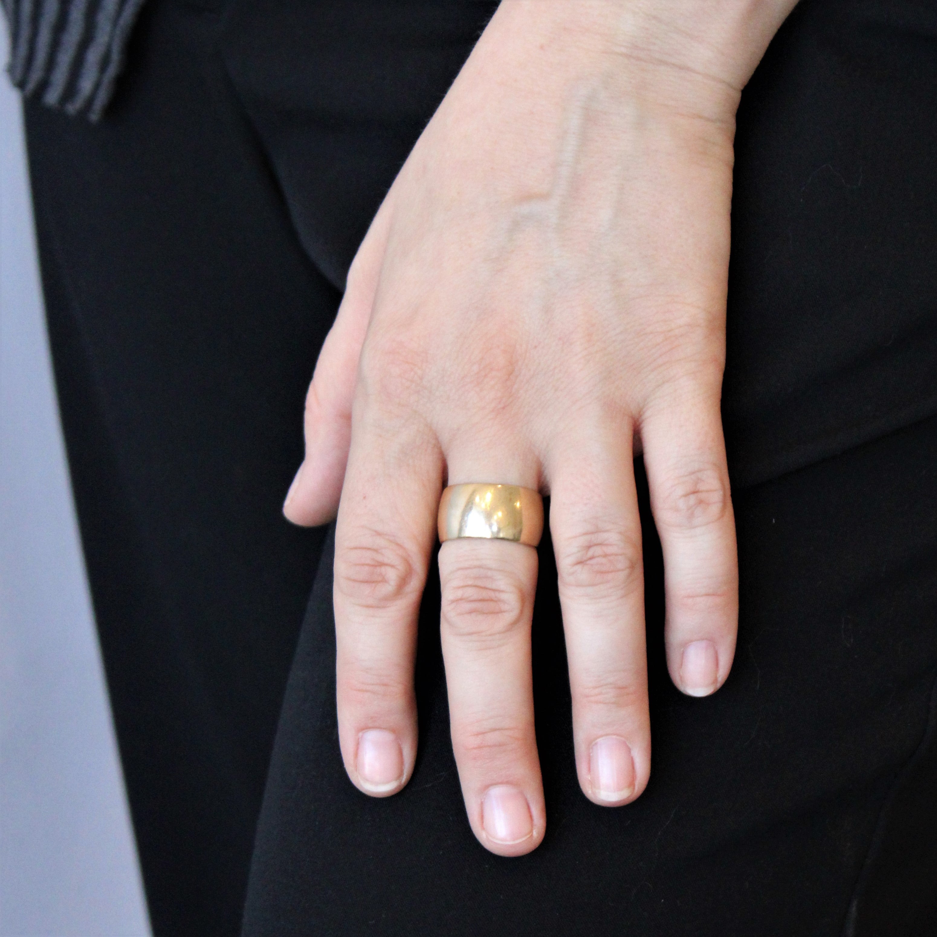 Yellow Gold Cigar Band | SZ 9.75 |