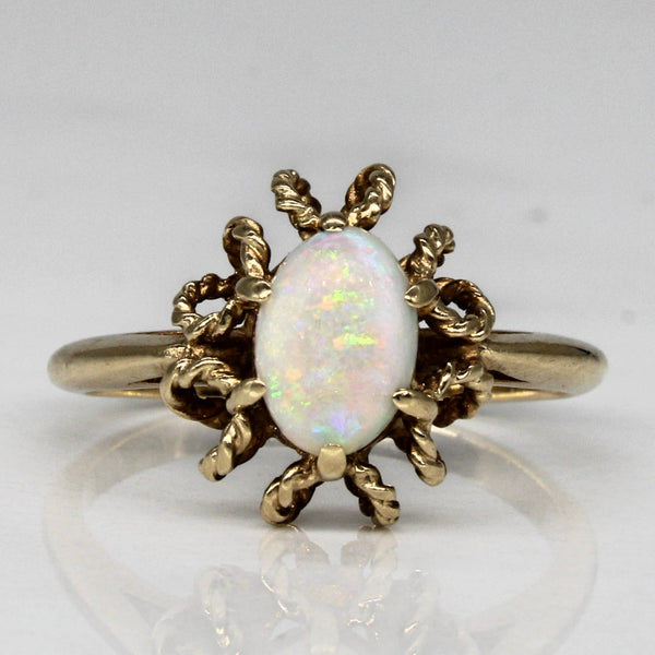 Ornate Opal Ring | 0.43ct | SZ 6.25 |