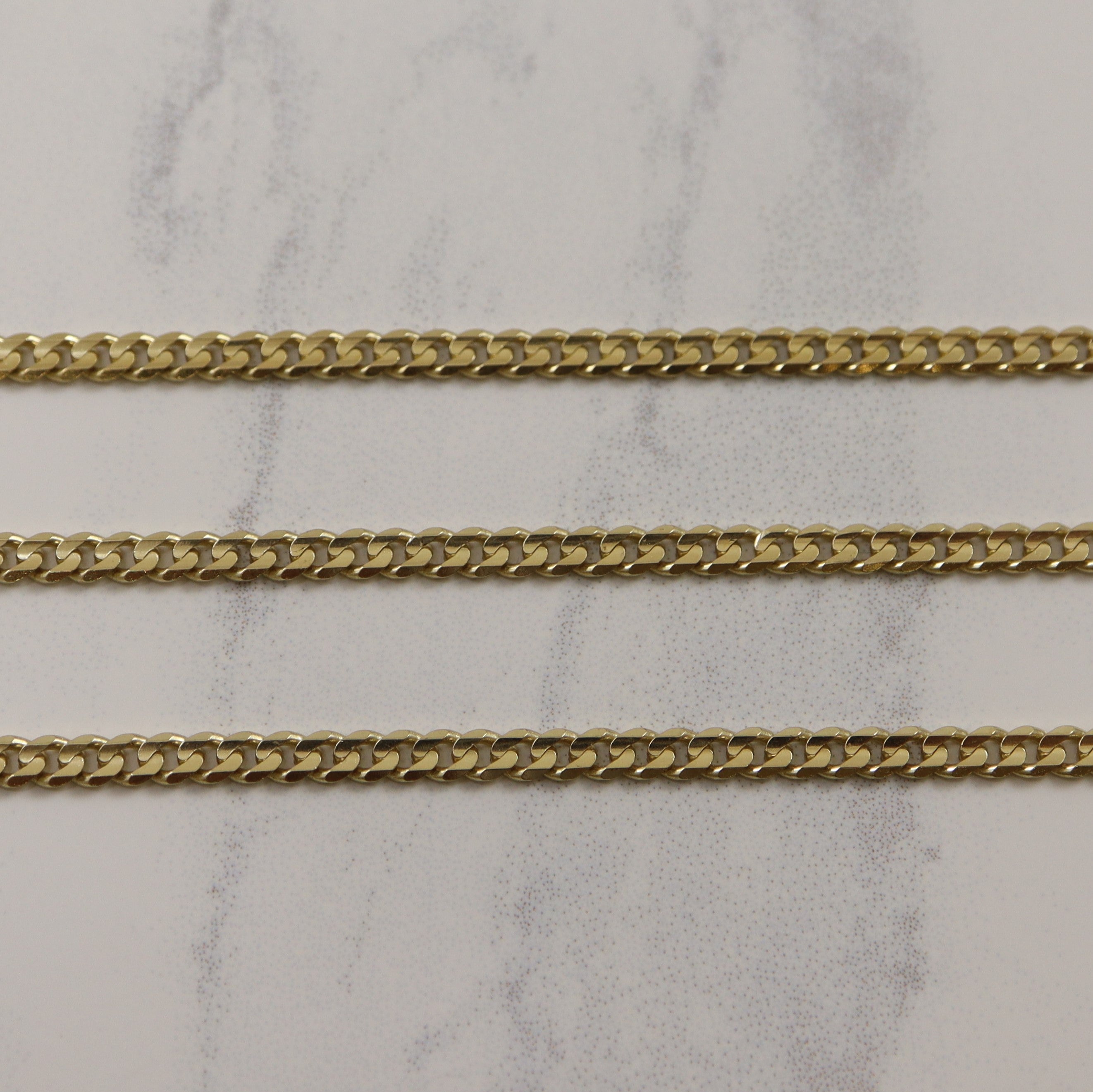 14k Yellow Gold Curb Chain | 19" |