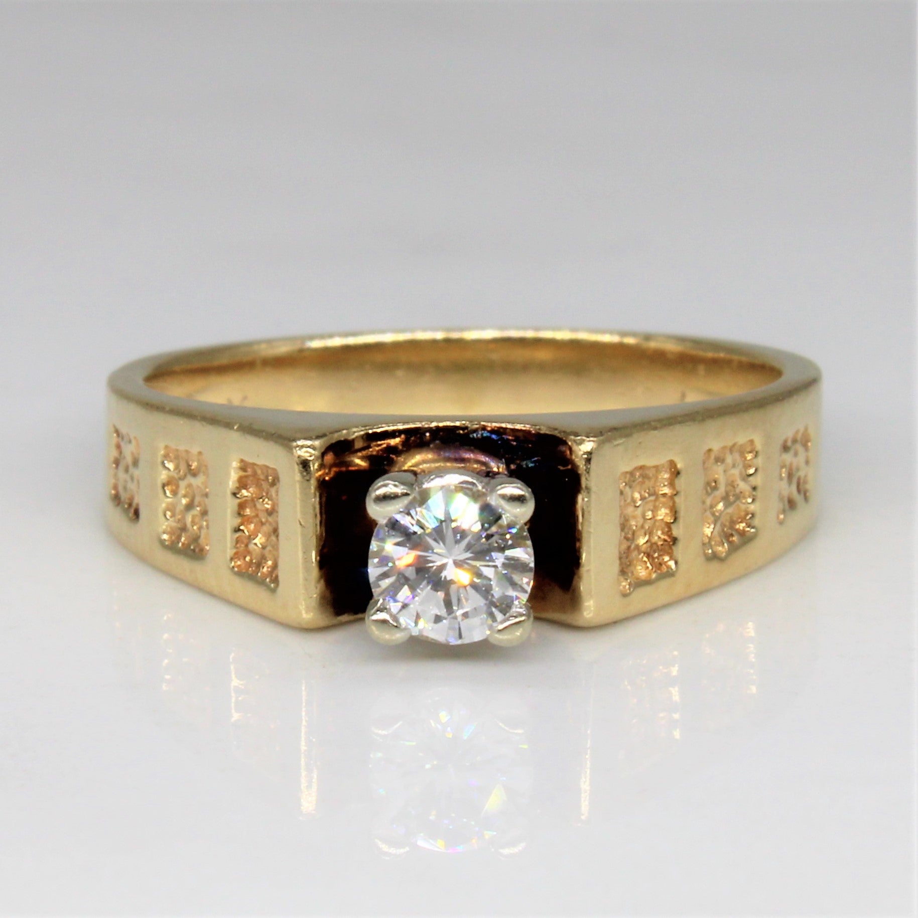 Cathedral Set Diamond Ring | 0.20ct | SZ 4.5 |