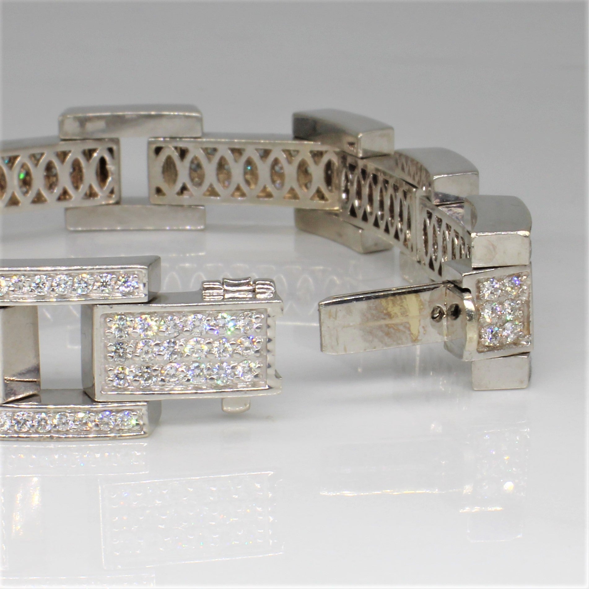 Heavy Diamond Link Bracelet | 7.00ctw | 8.5" |