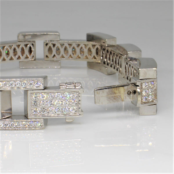 Heavy Diamond Link Bracelet | 7.00ctw | 8.5
