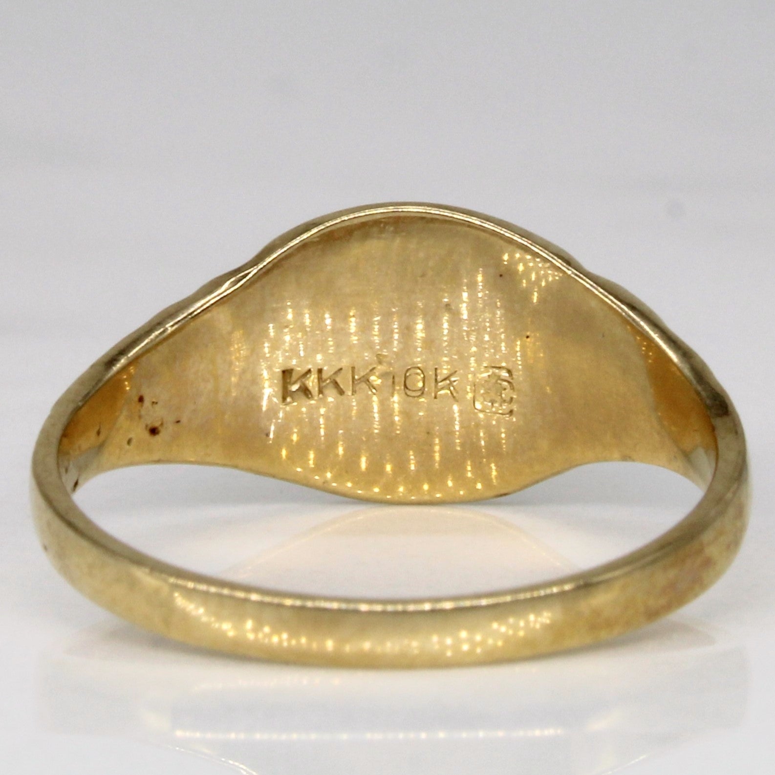 10k Yellow Gold Blank Signet Ring | SZ 6 |