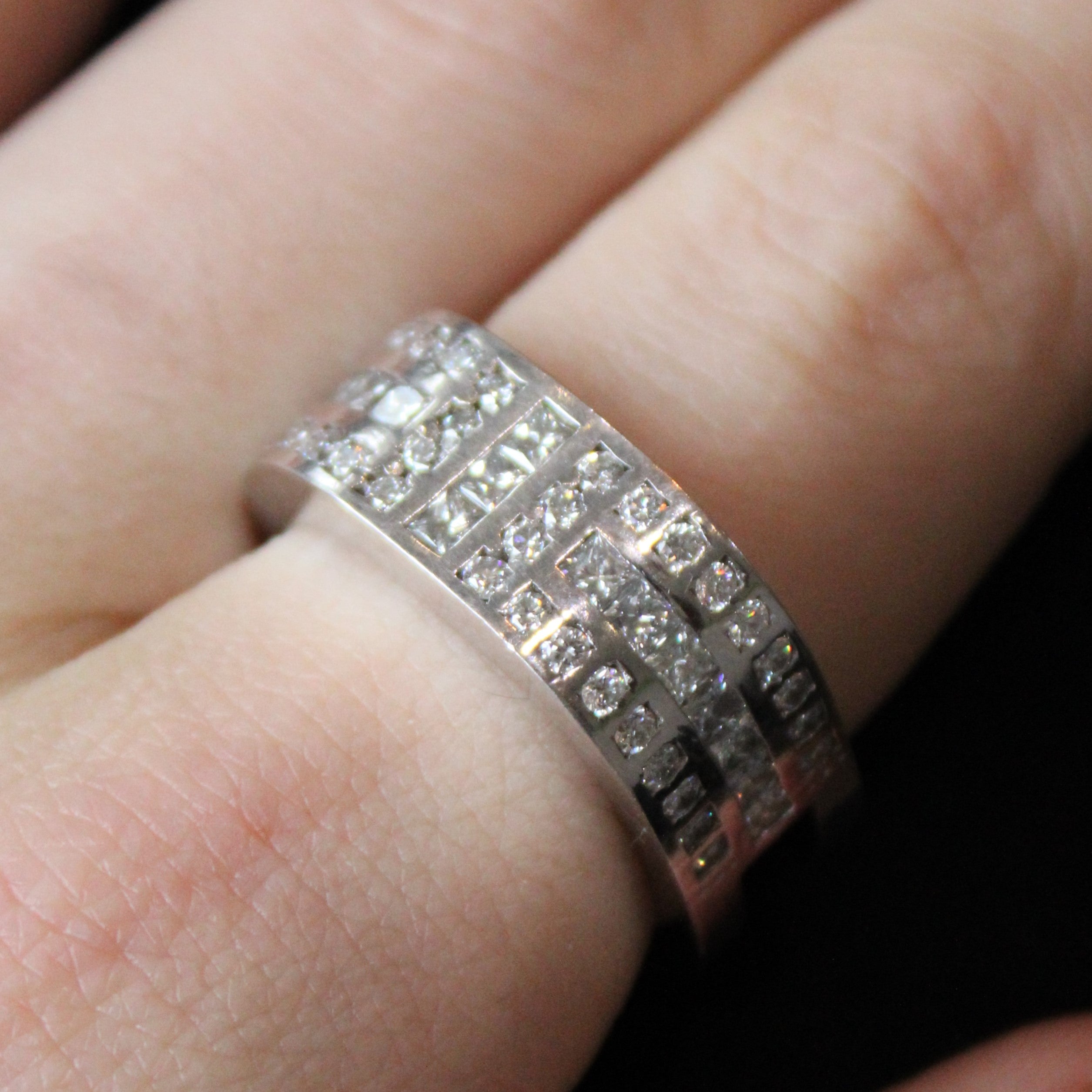 Multi Channel Diamond Wide Band | 2.00ctw | SZ 10 |