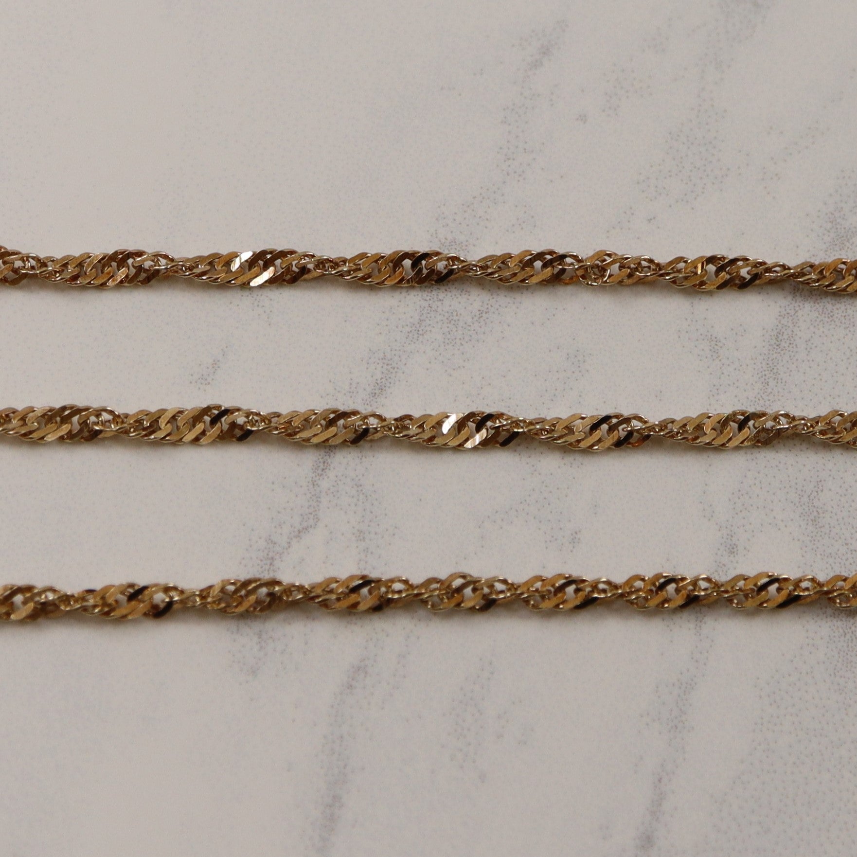 10k Yellow Gold Singapore Chain | 20" |