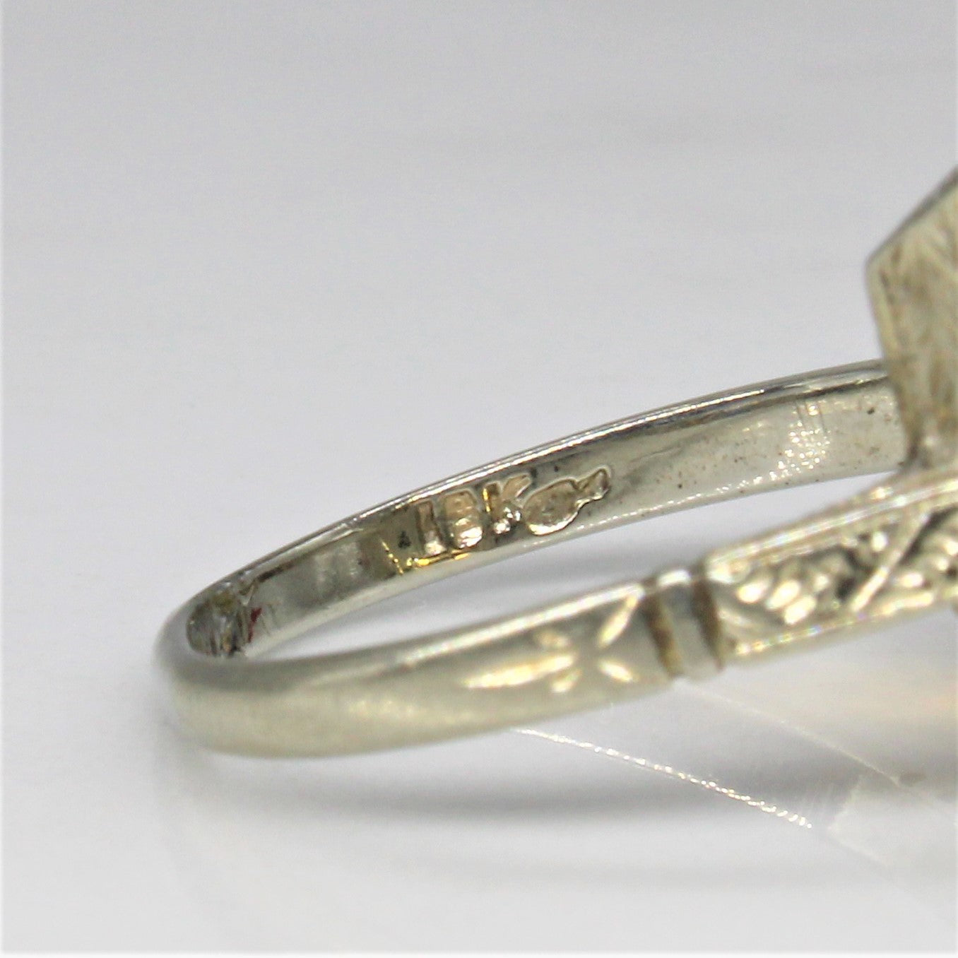 Art Deco Citrine & Diamond Cocktail Ring | 2.50ct, 0.01ct | SZ 4 |