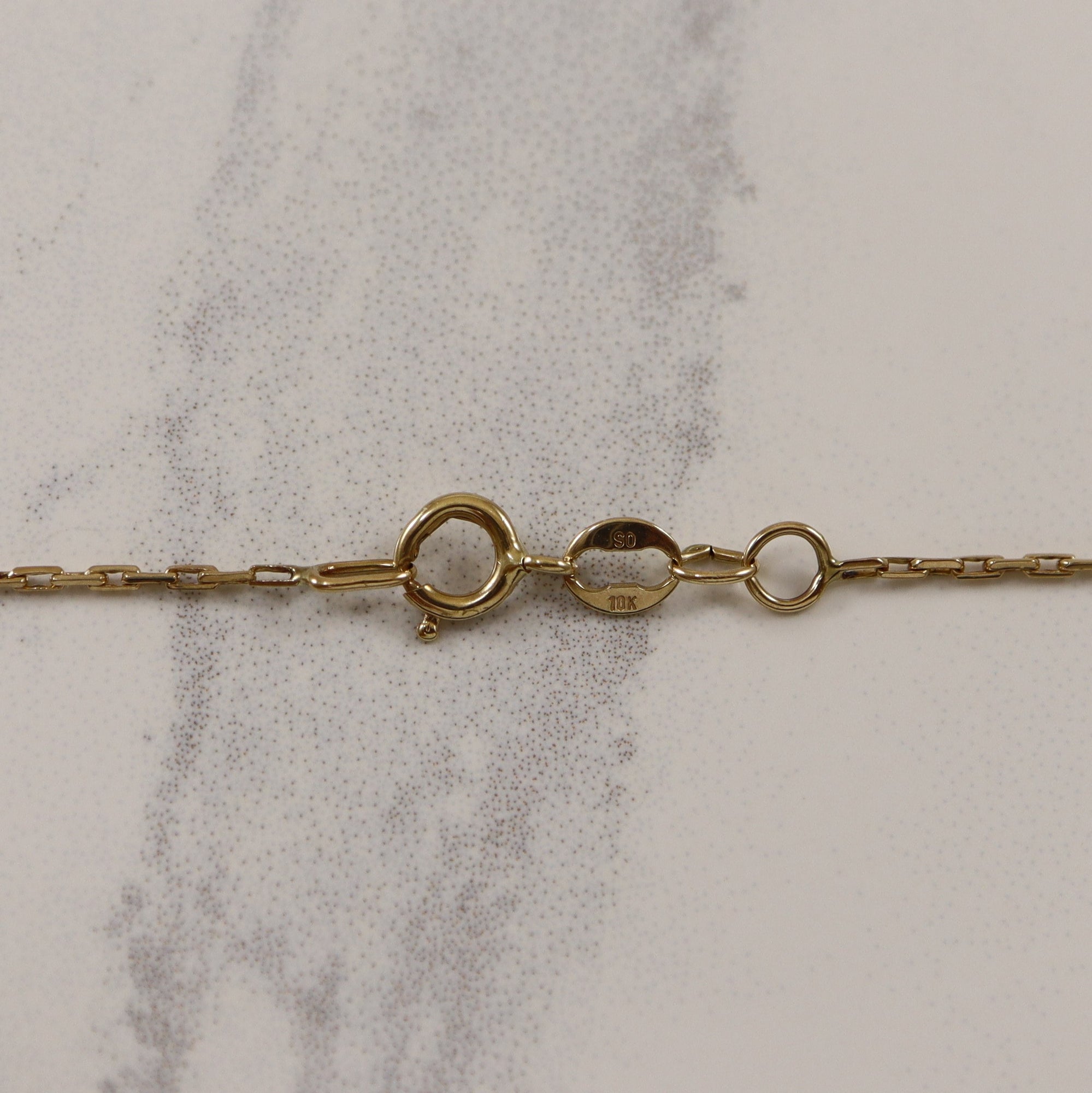 10k Yellow Gold Elongated Cable Chain | 32