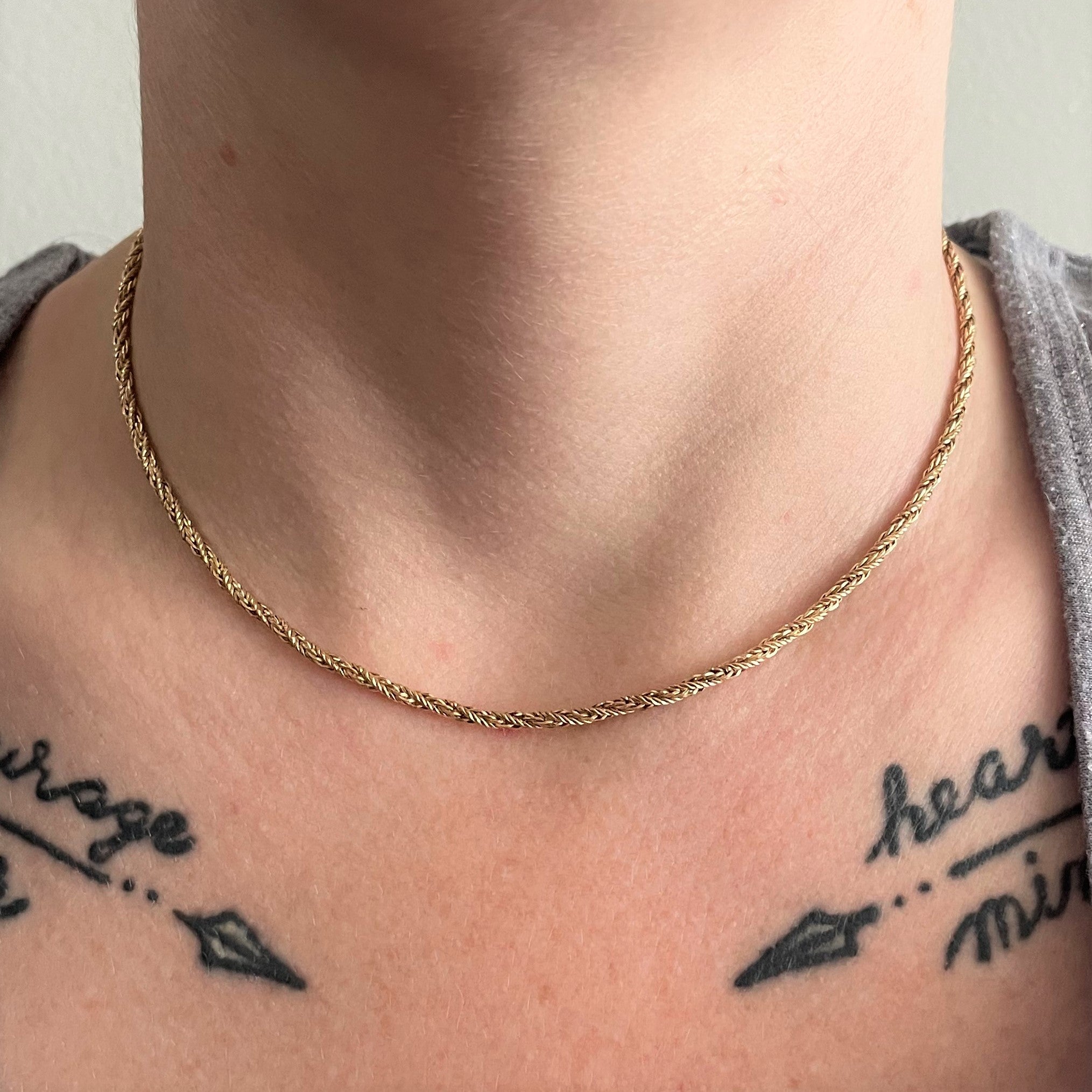 10k Yellow Gold Modified Rope Chain | 14" |