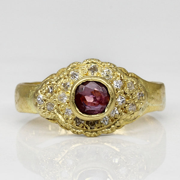 1970s Ruby & Diamond Ring | 0.71ct, 0.27ctw | SZ 10 |