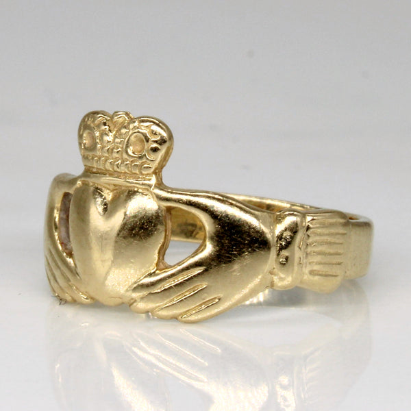 14k Yellow Gold Claddagh Ring | SZ 6 |