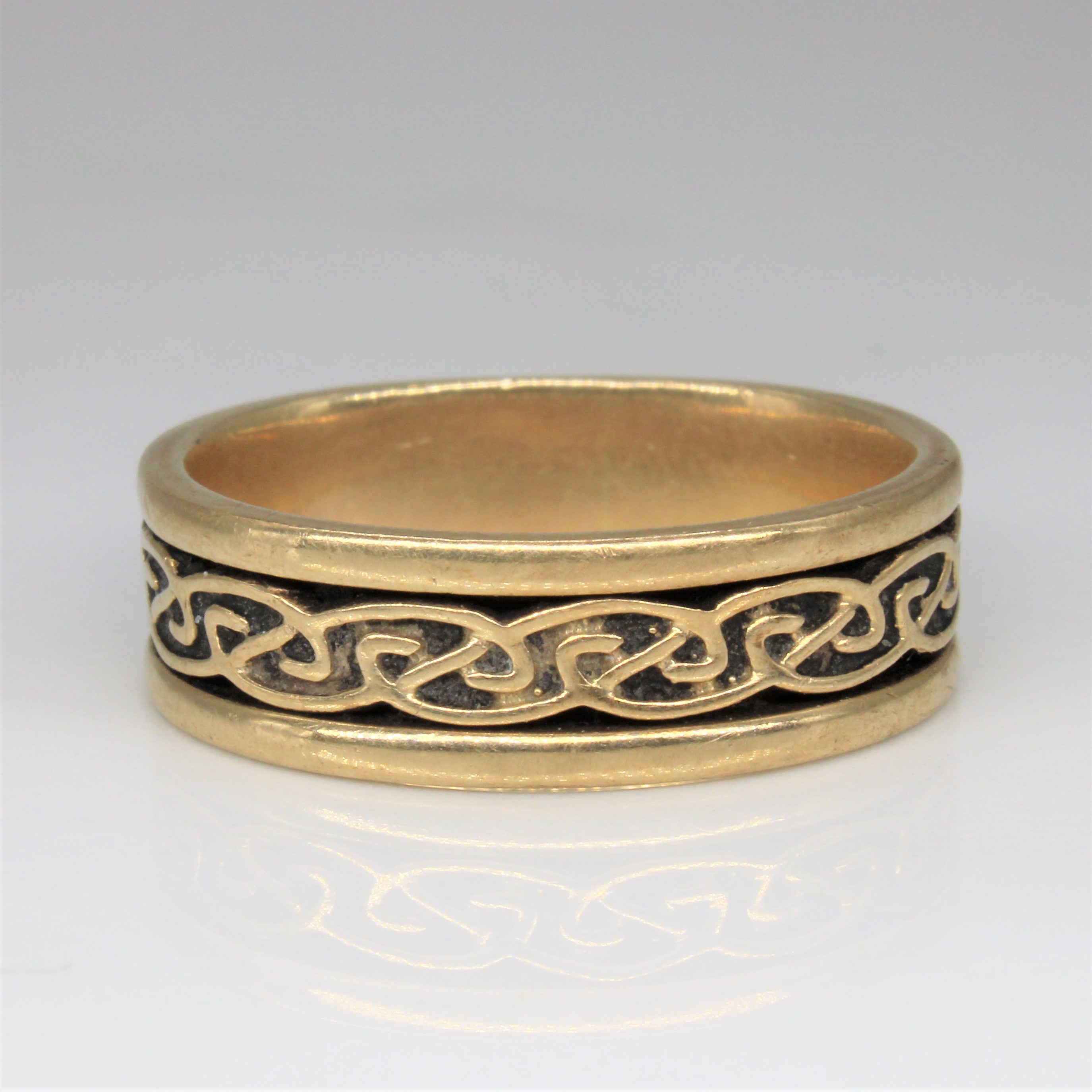 Yellow Gold Celtic Knot Band | SZ 12 |