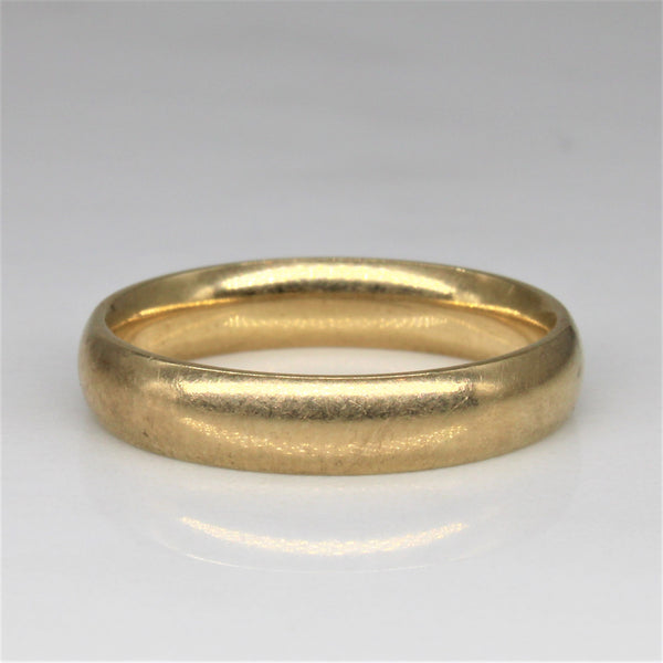 Yellow Gold Plain Band | SZ 6.5 |