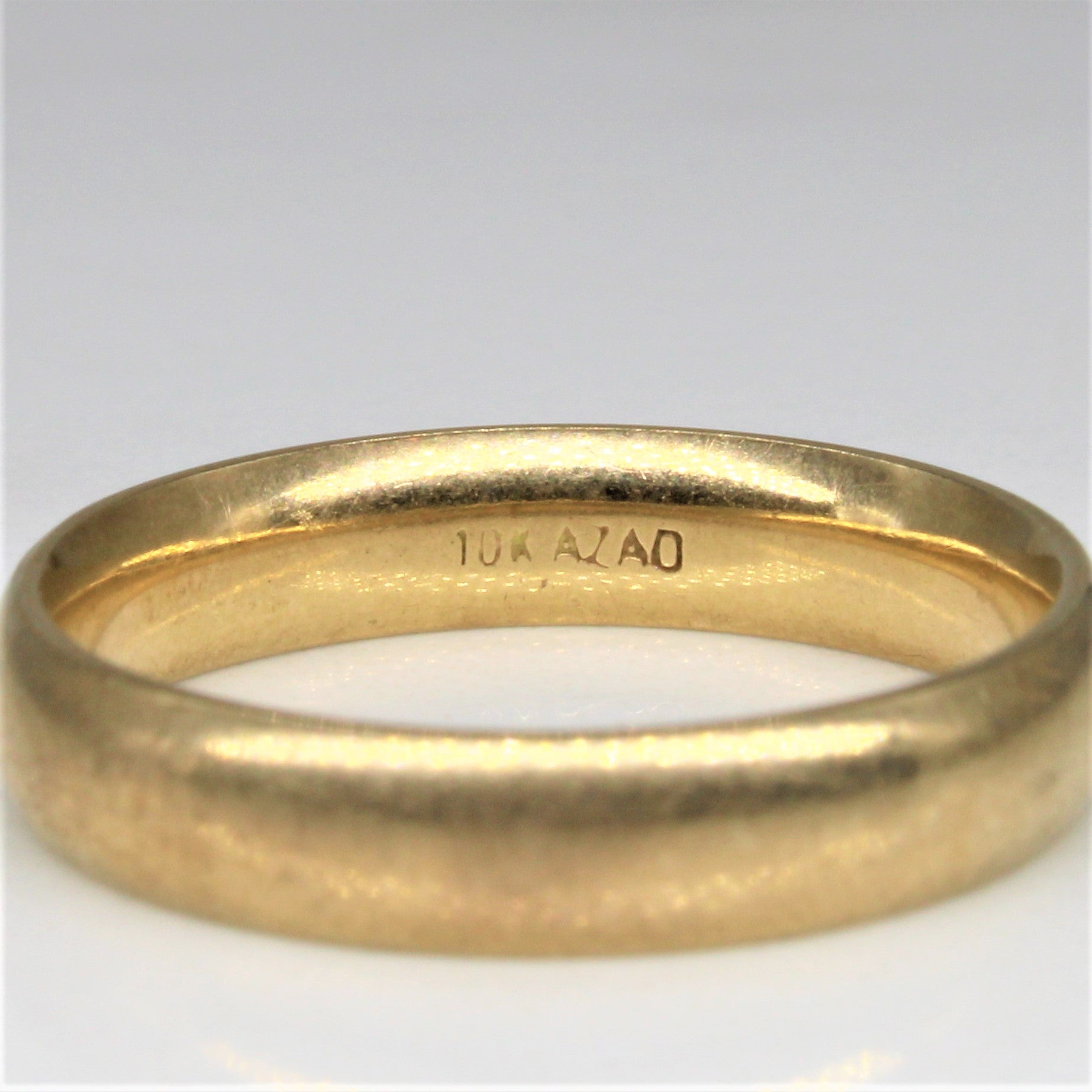 Yellow Gold Plain Band | SZ 6.5 |