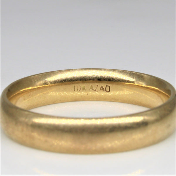 Yellow Gold Plain Band | SZ 6.5 |