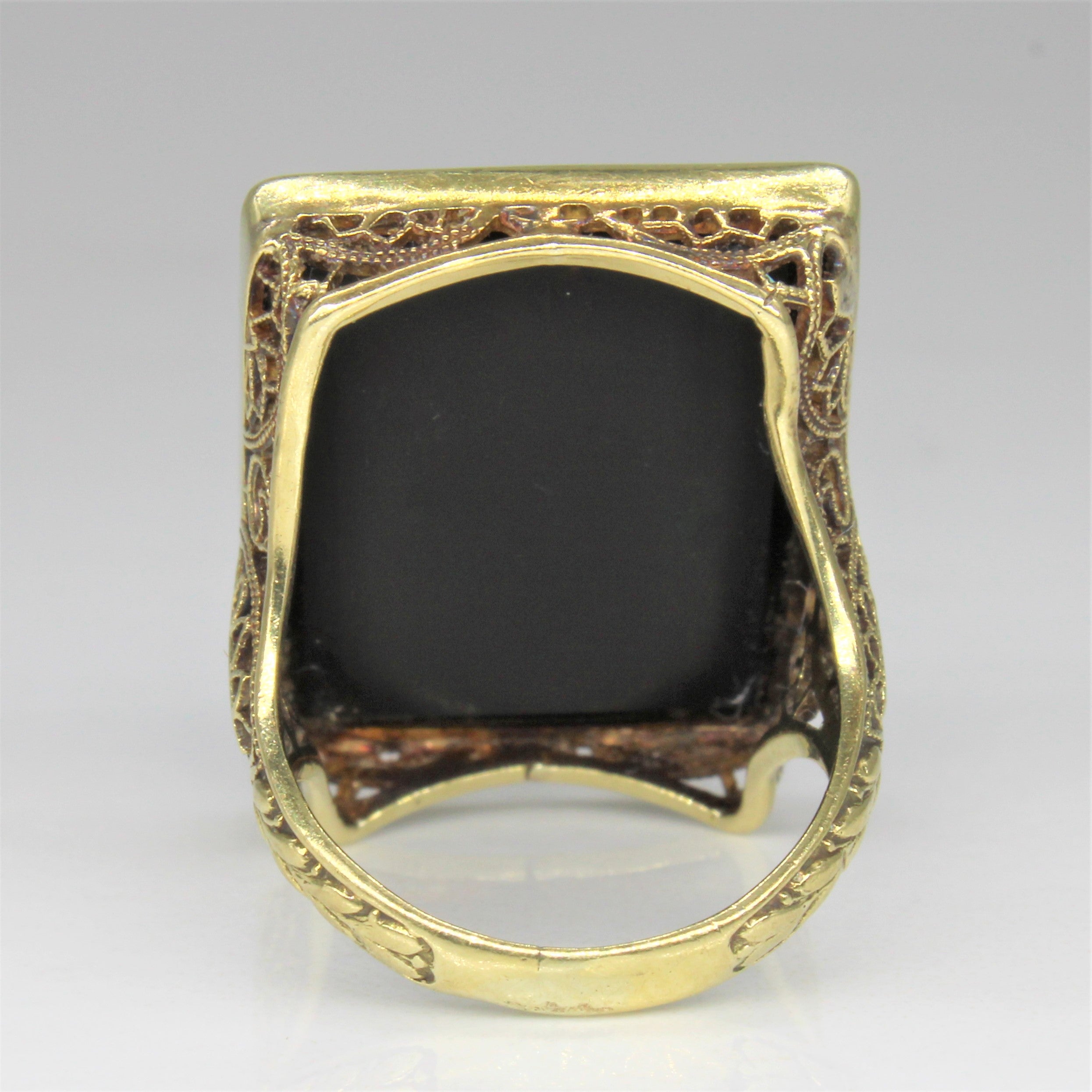 1930s Onyx Ring | 4.75ct | SZ 3.25 |