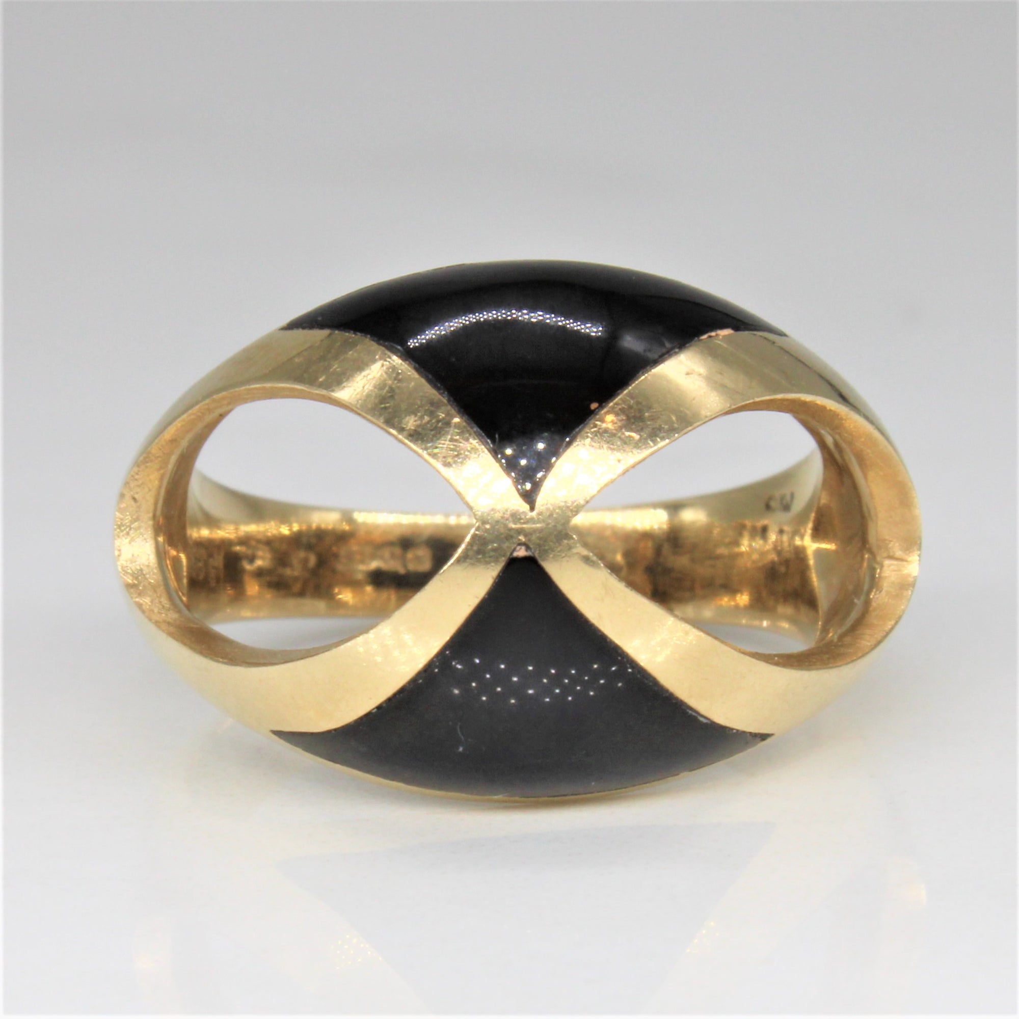 Onyx Dome Cocktail Ring | 2.00ctw | SZ 6 |
