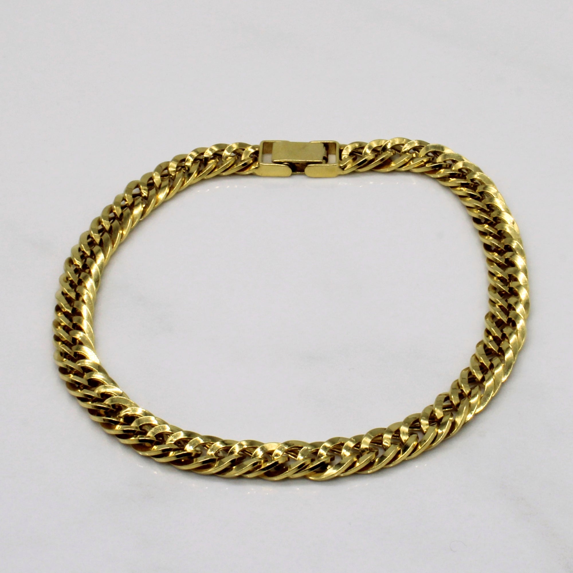 18k Yellow Gold Cuban Link Bracelet | 8