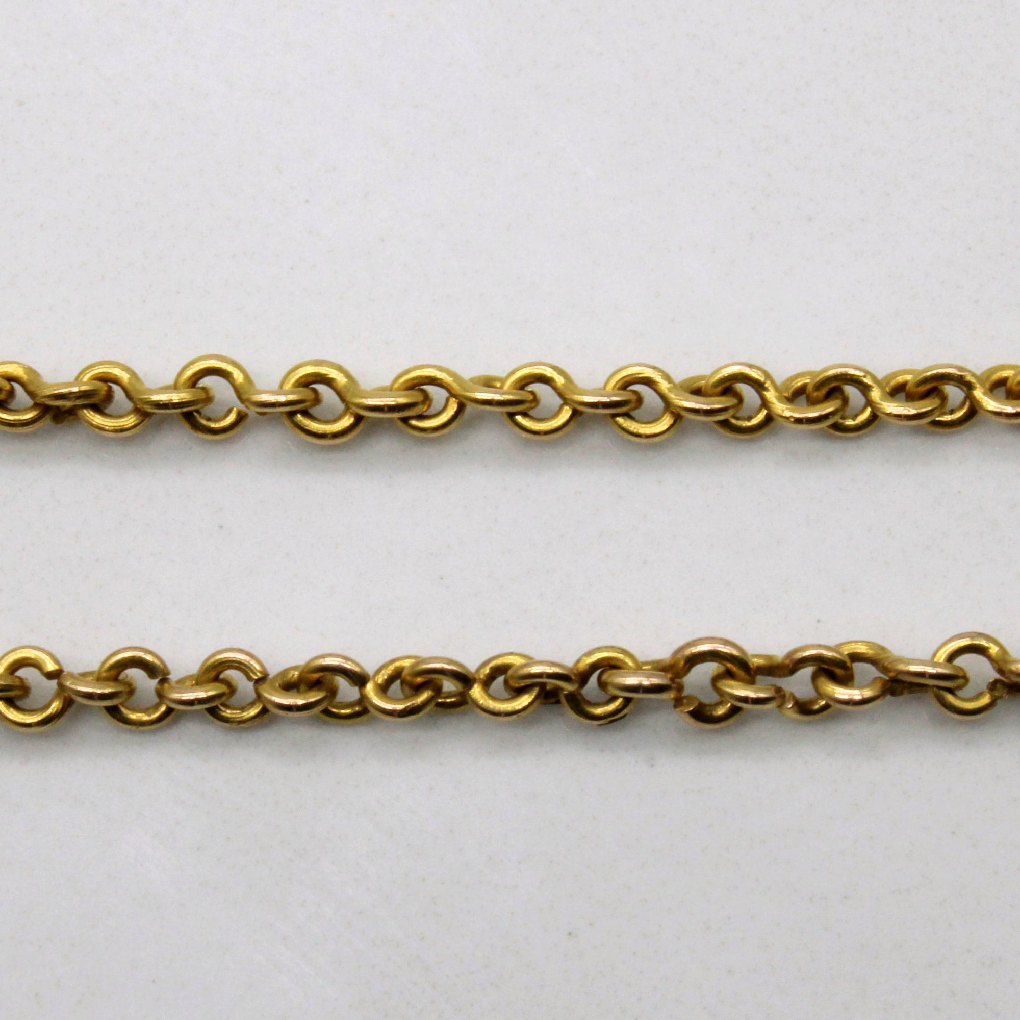 13k Yellow Gold Oval Link Chain | 21