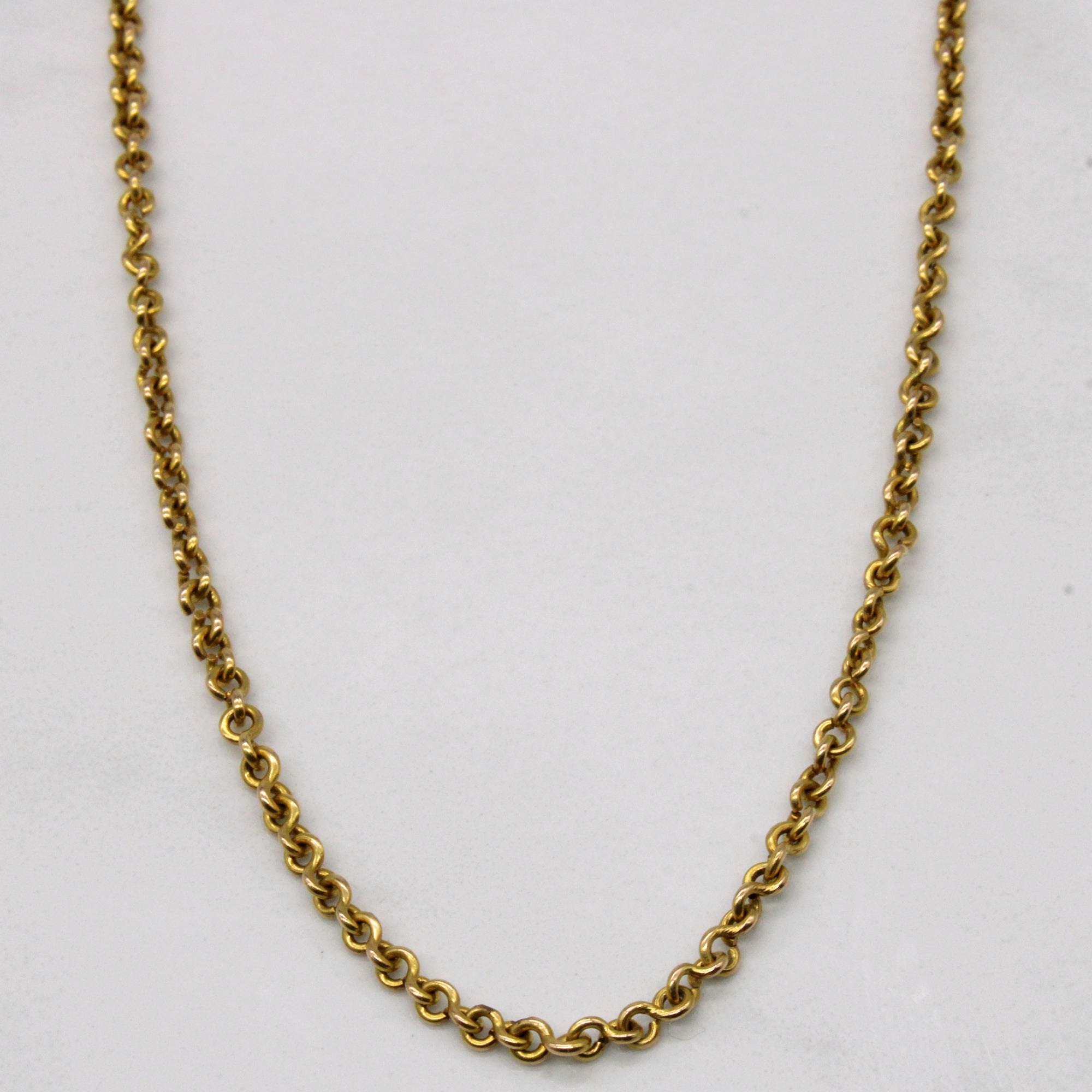 13k Yellow Gold Oval Link Chain | 21