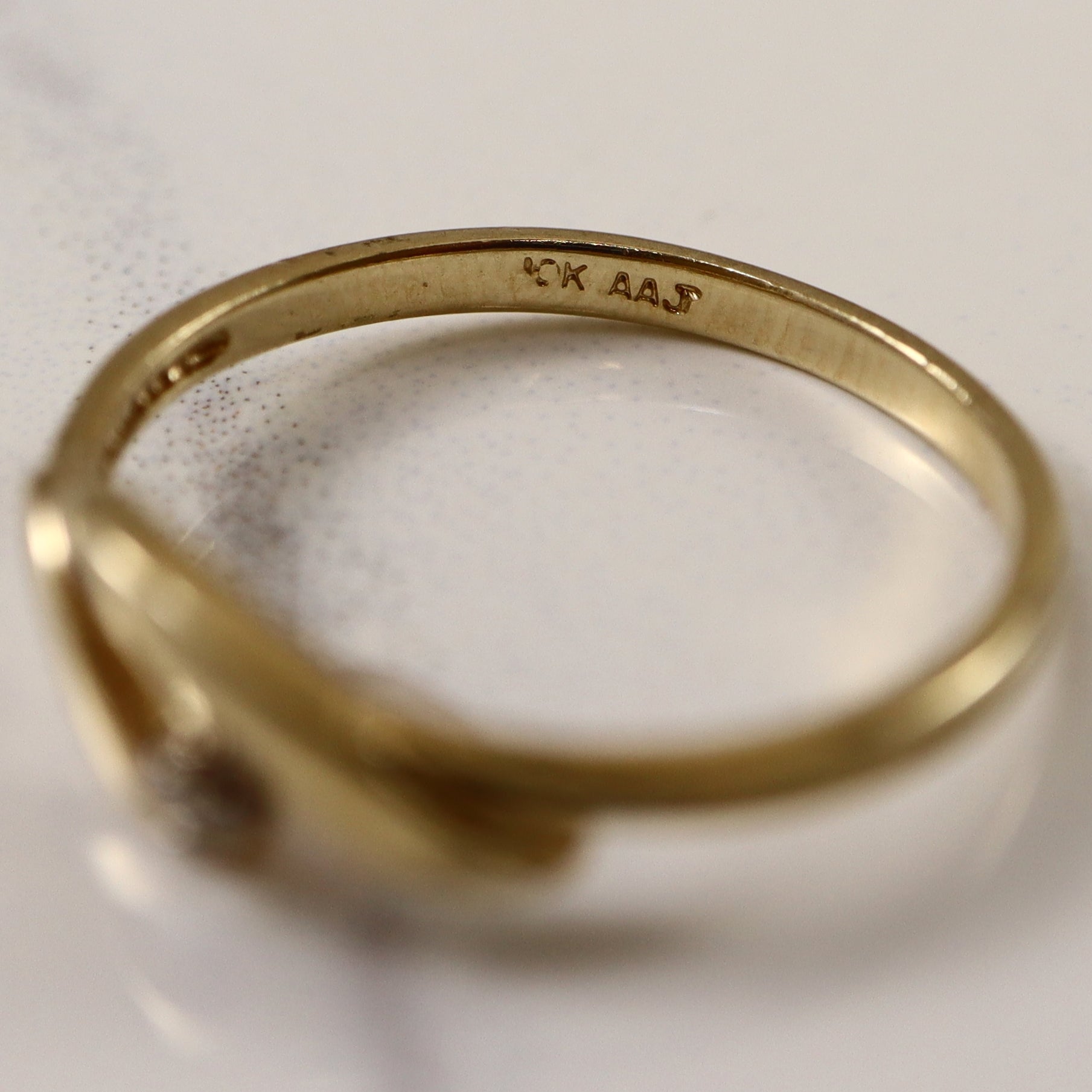 Diamond Bypass Ring | 0.005ct | SZ 5.75 |