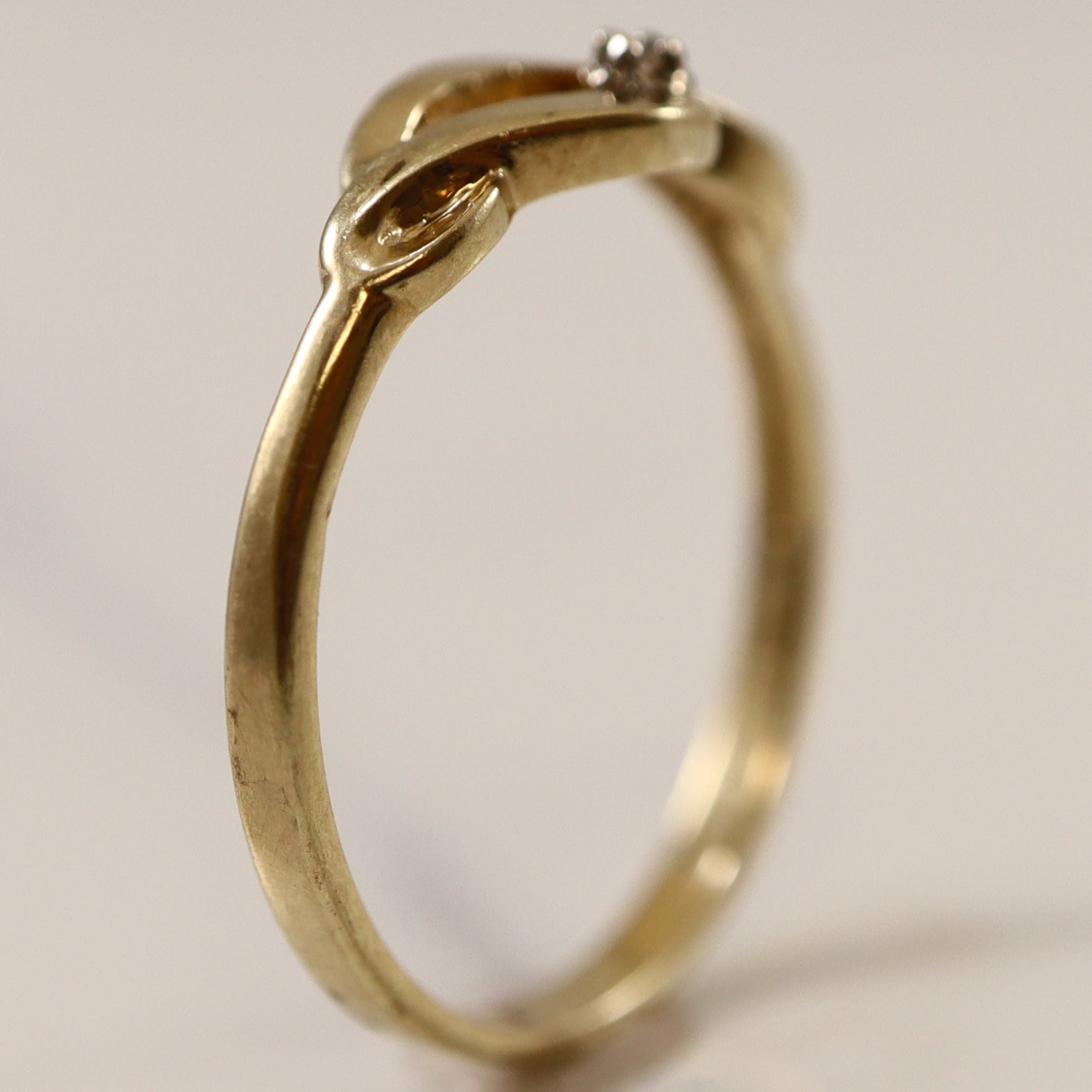 Diamond Bypass Ring | 0.005ct | SZ 5.75 |