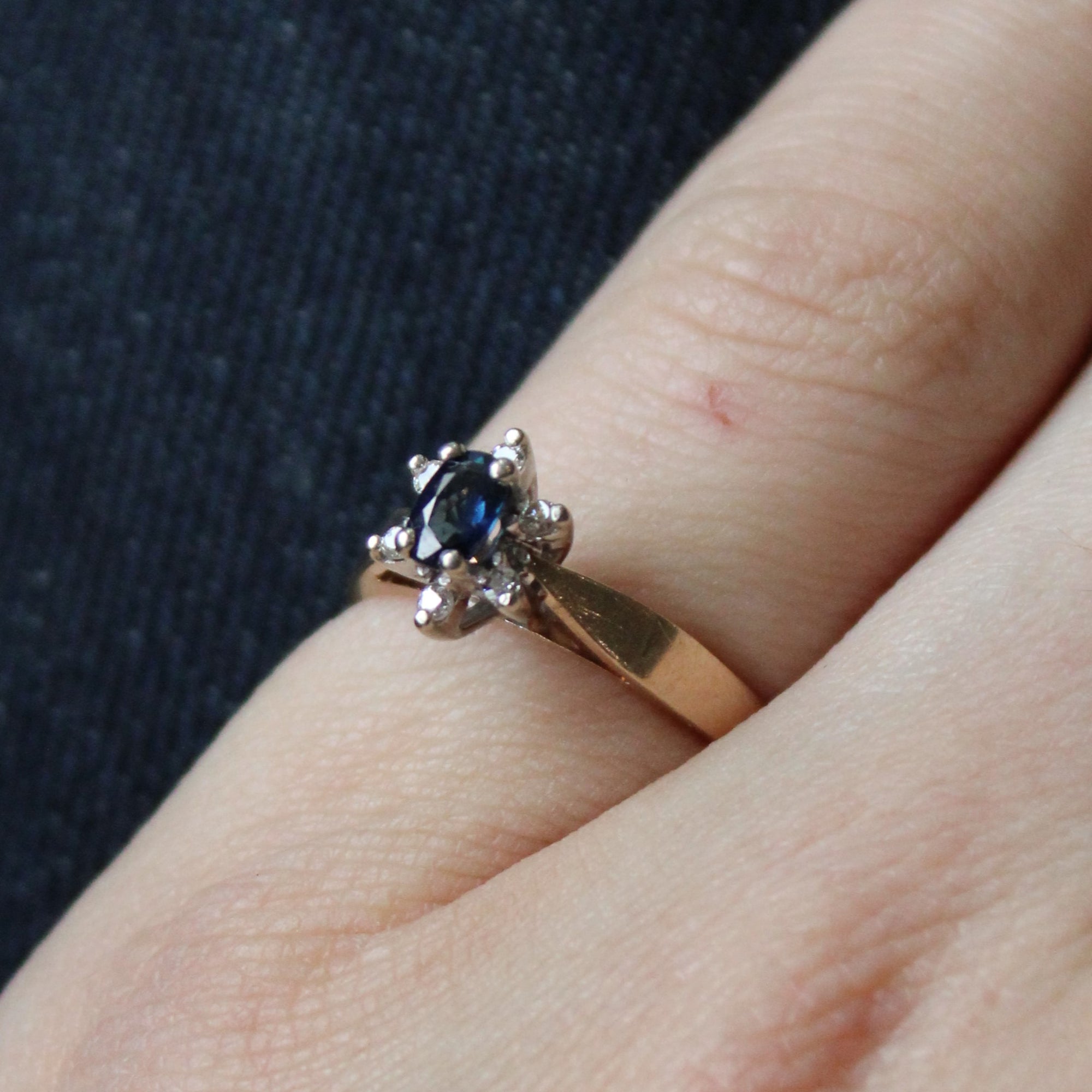 Sapphire & Diamond Ring | 0.21ct, 0.03ctw | SZ 6.25 |