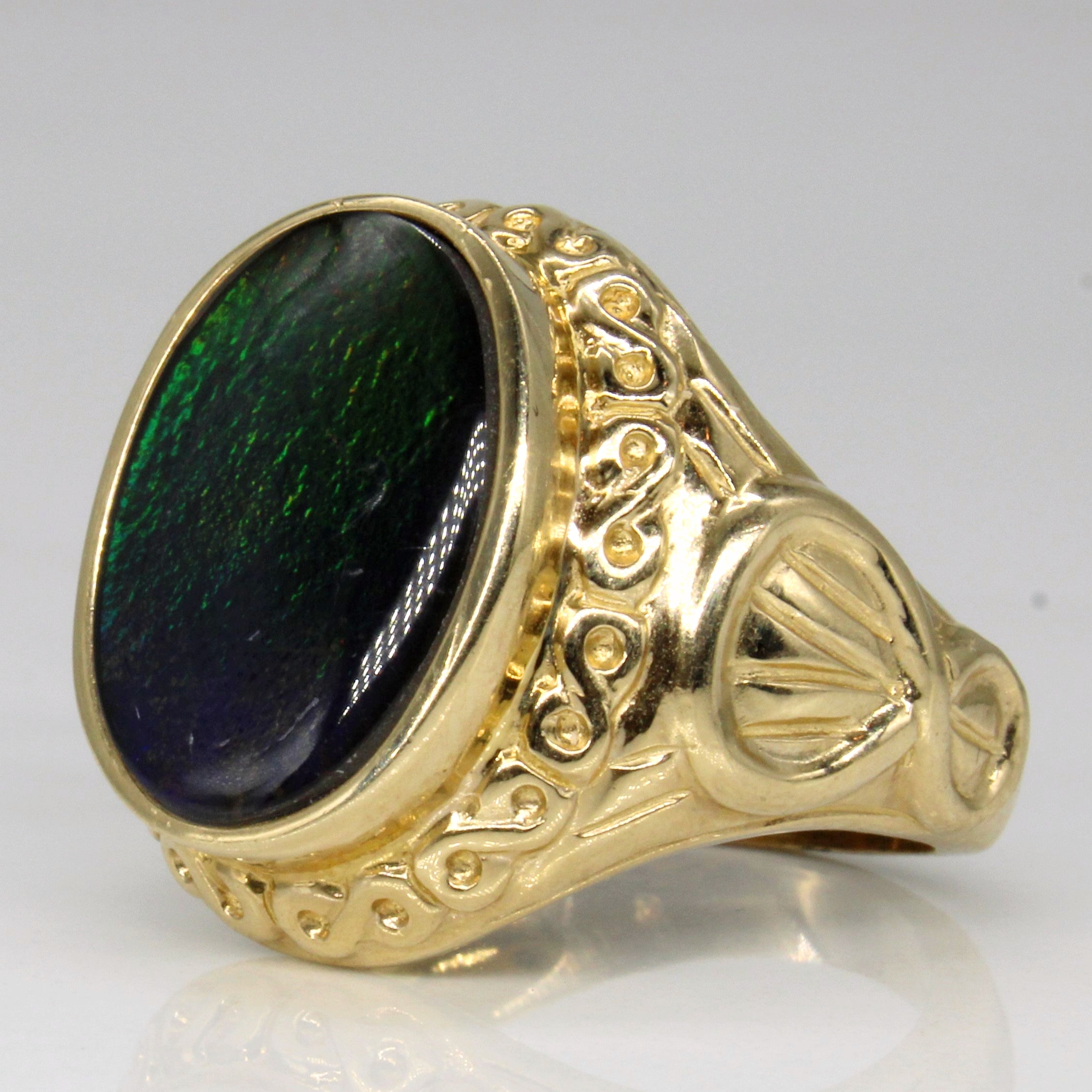 Ammolite Cocktail Ring | 2.84ct | SZ 6.25 |