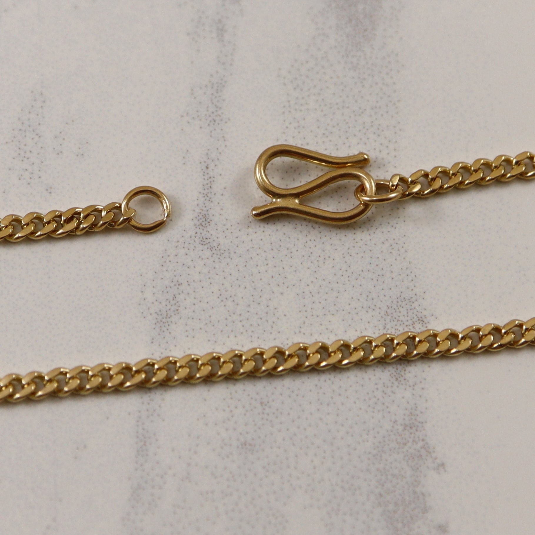 18k Yellow Gold Curb Chain | 21