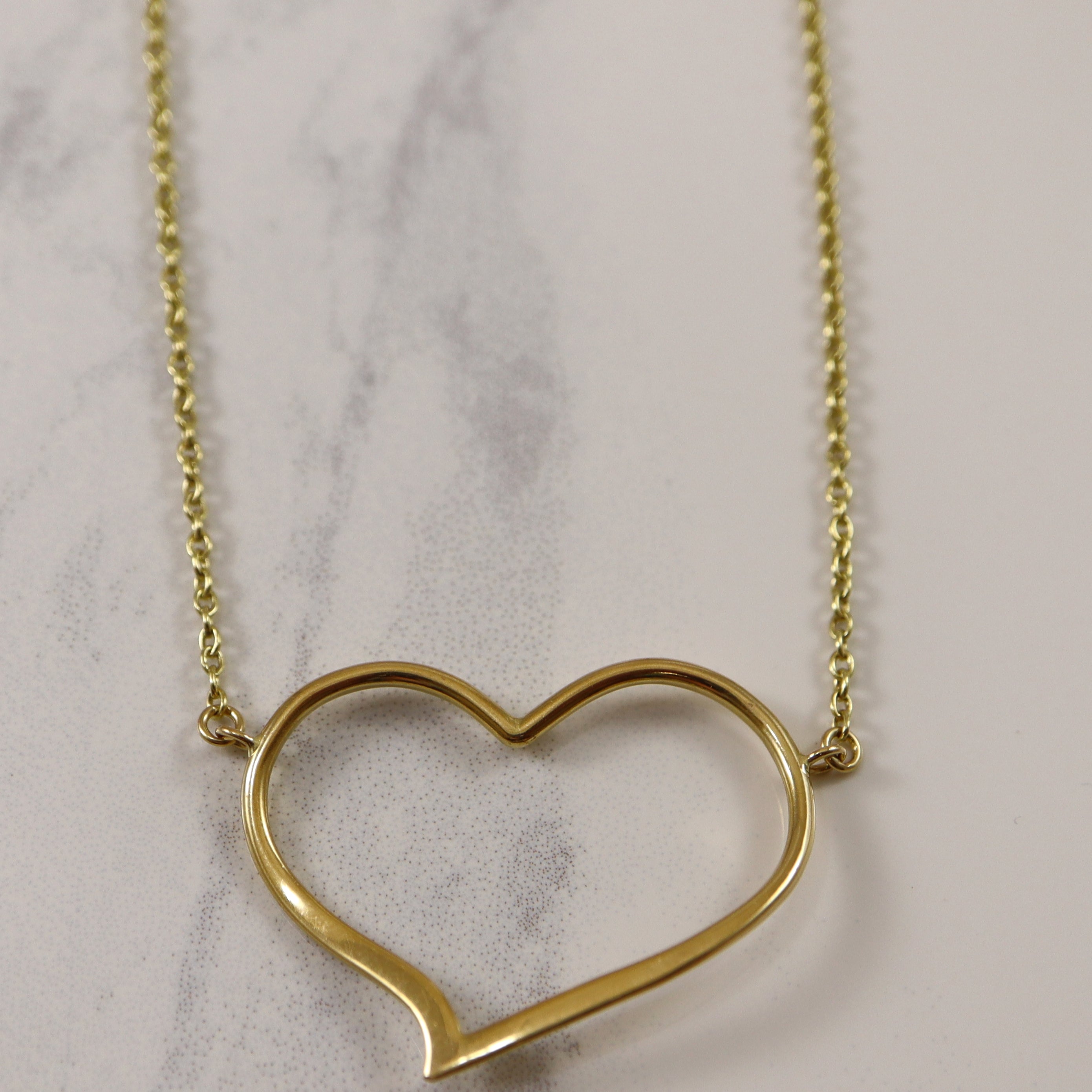 Floating Heart Necklace |