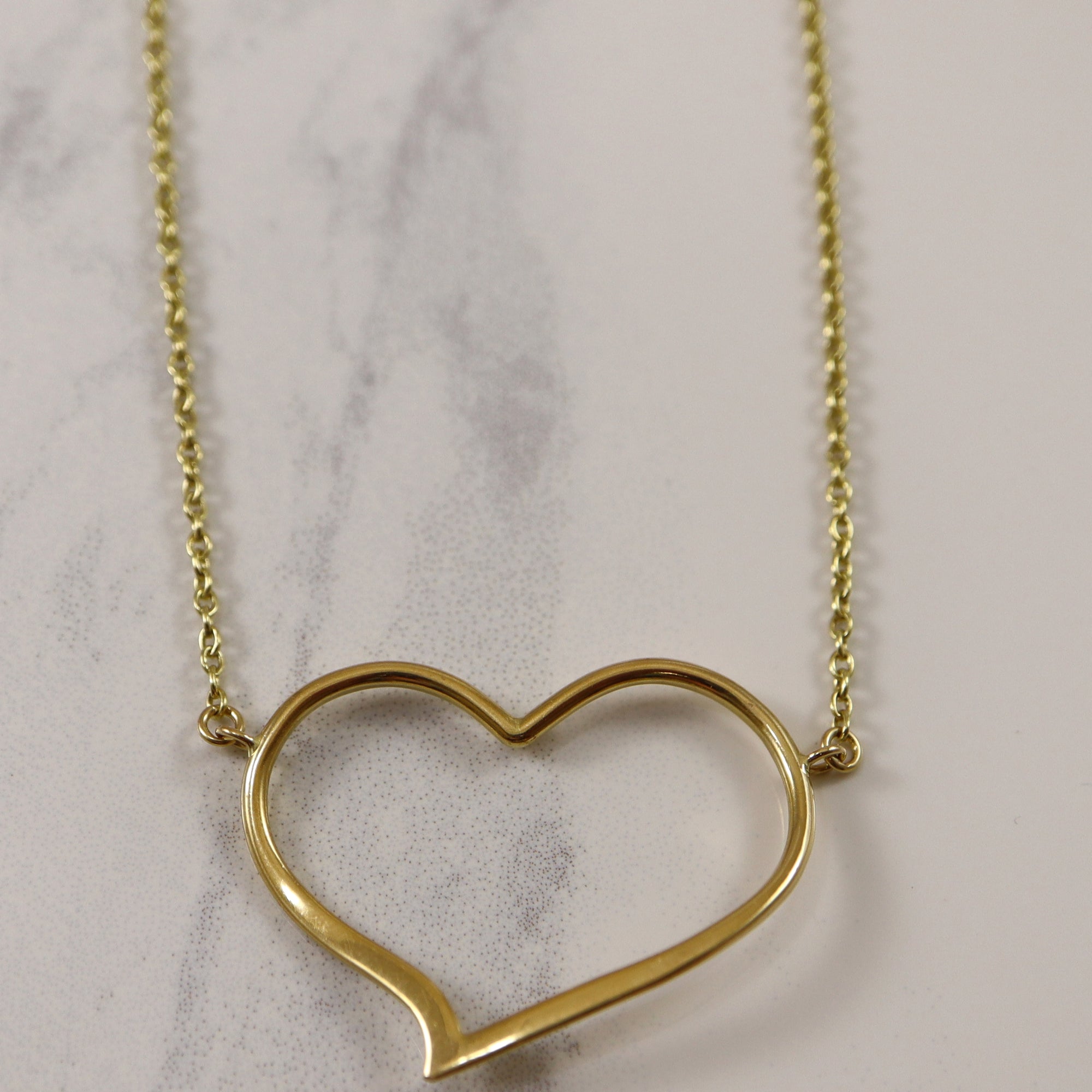 Floating deals heart necklace