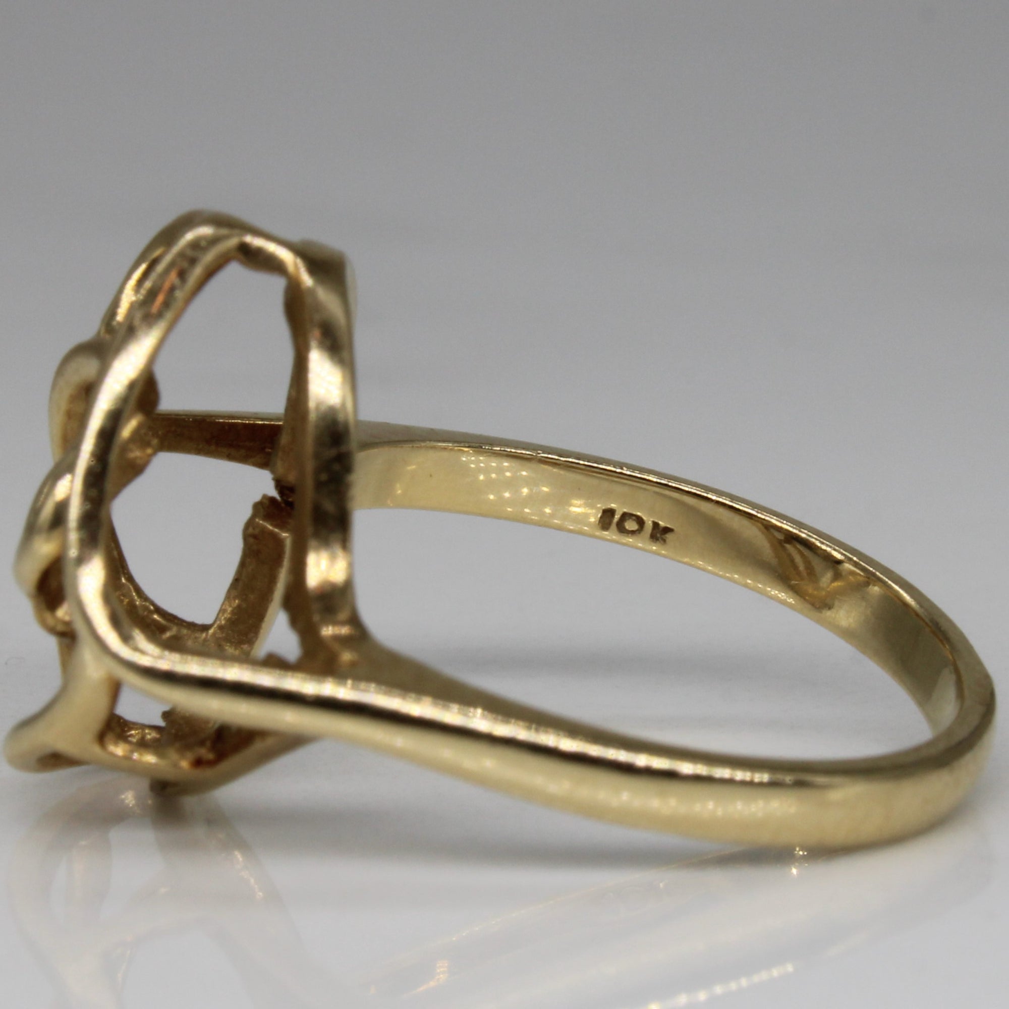 Yellow Gold Abstract Bloom Ring | SZ 5.75 |