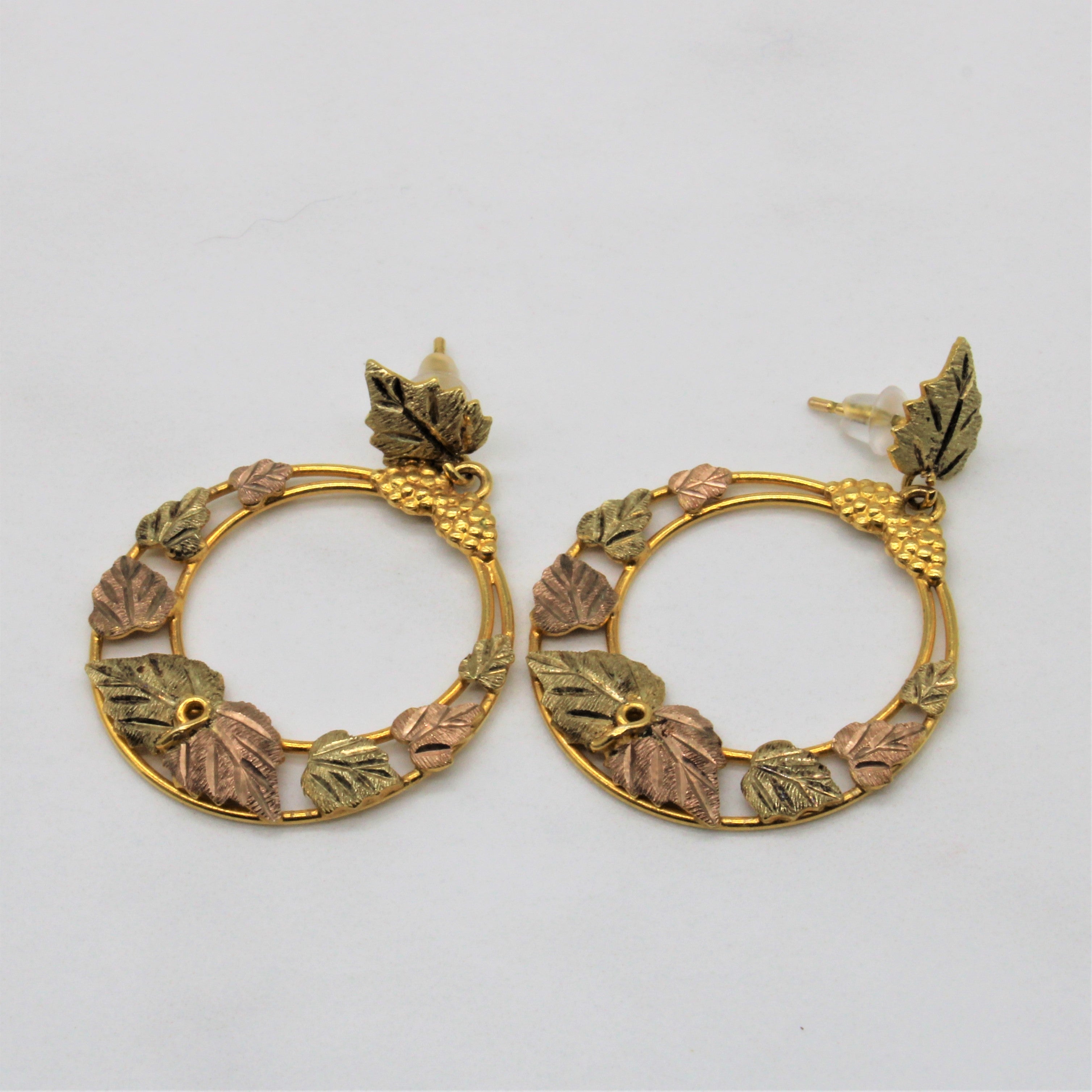 Autumn Leaf Drop Earrings |