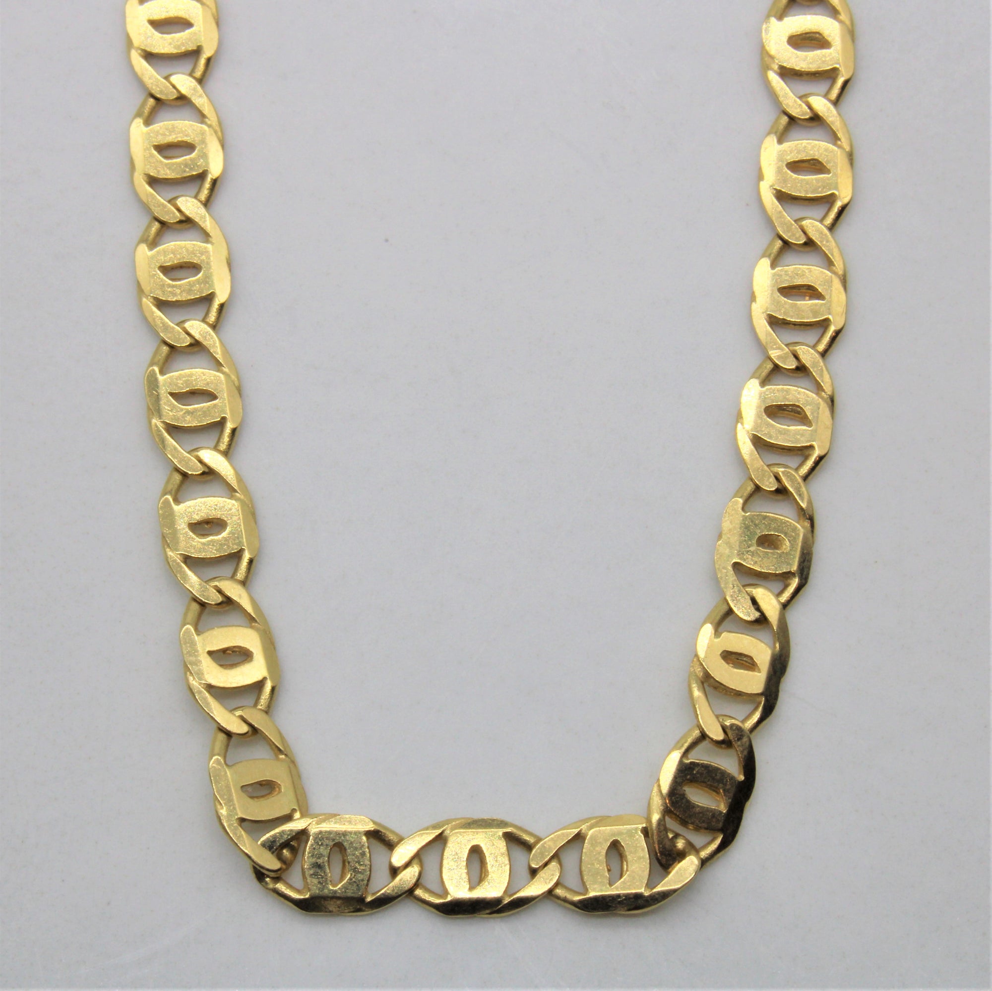 18k Yellow Gold Anchor Chain | 24