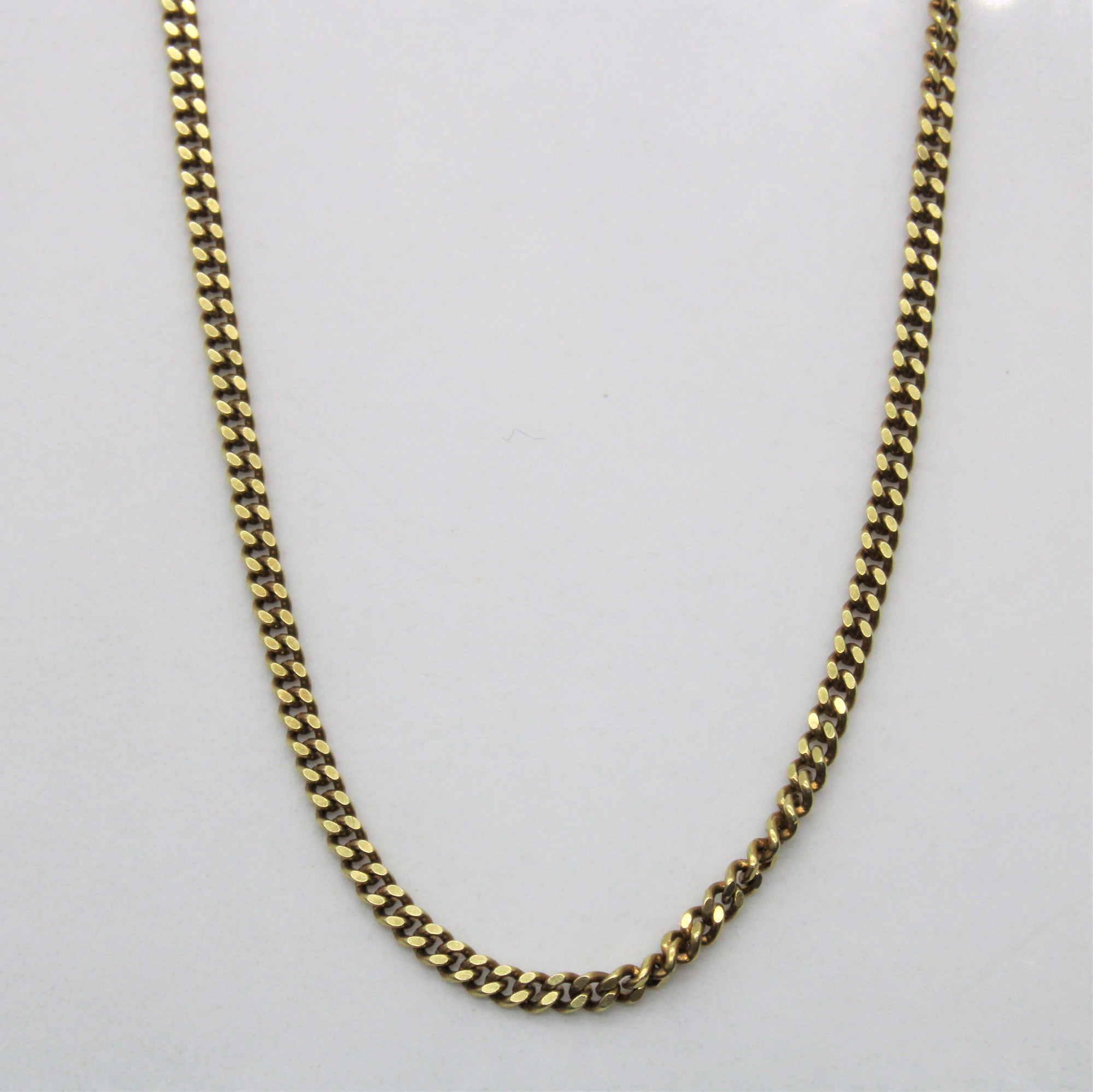 14k Yellow Gold Curb Chain | 28