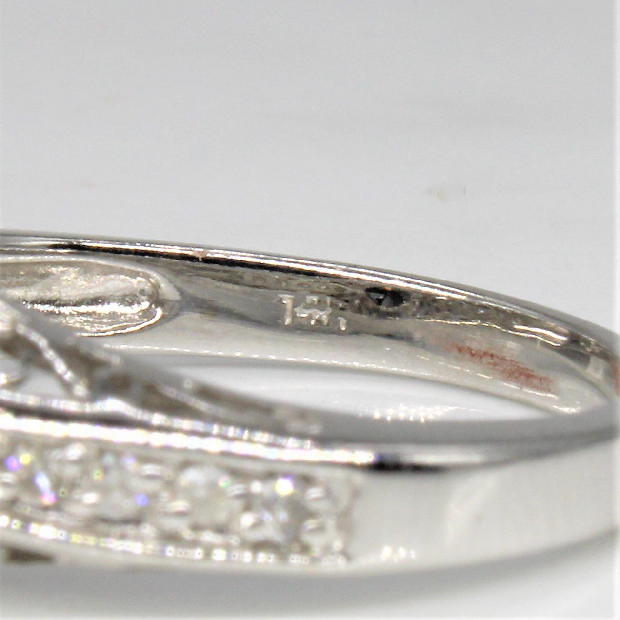 Art Deco Inspired Black Diamond Engagement Ring | 1.15ctw | SZ 9 |