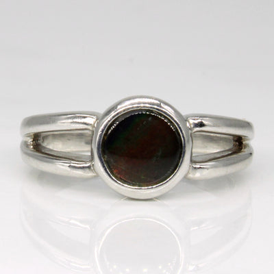 Solitaire Ammolite Ring | 0.60ct | SZ 5.75 |