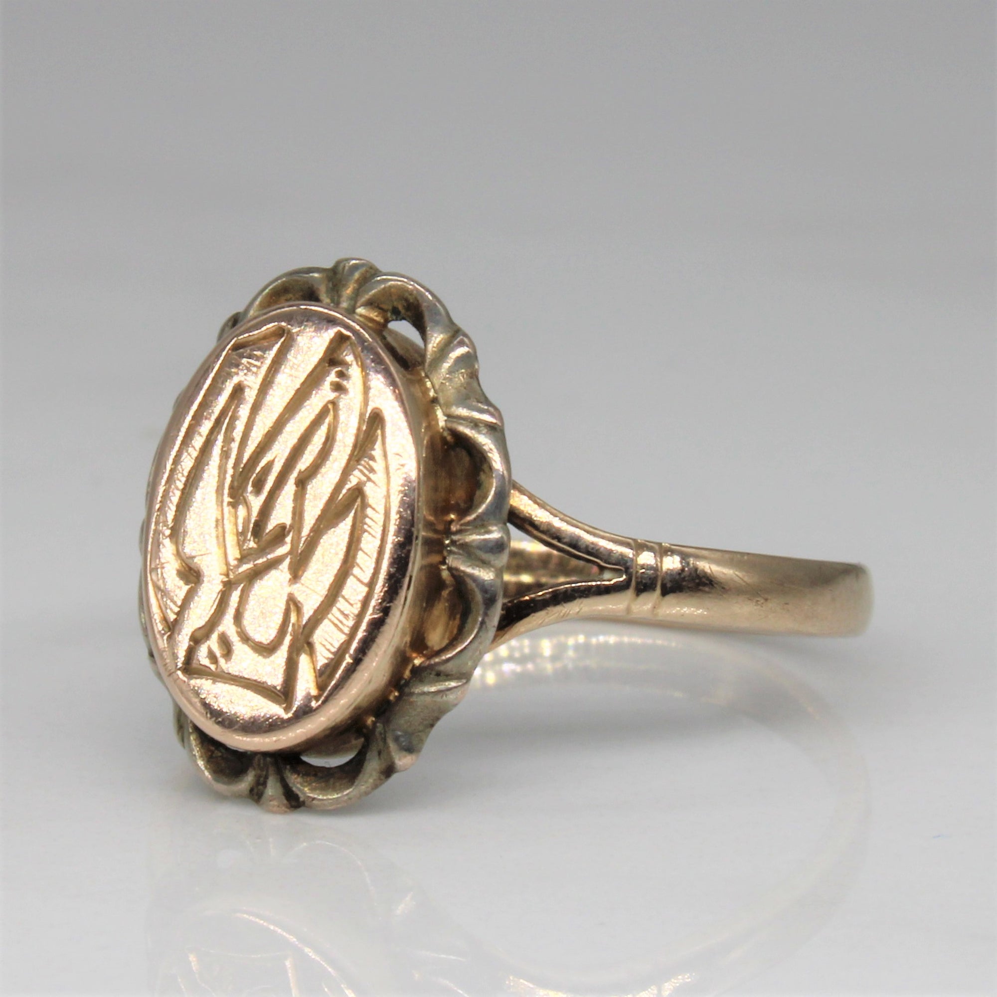 Engraved Signet Ring | SZ 8.25 |