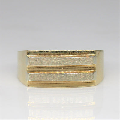 Two Tone Bar Ring | SZ 10.25 |